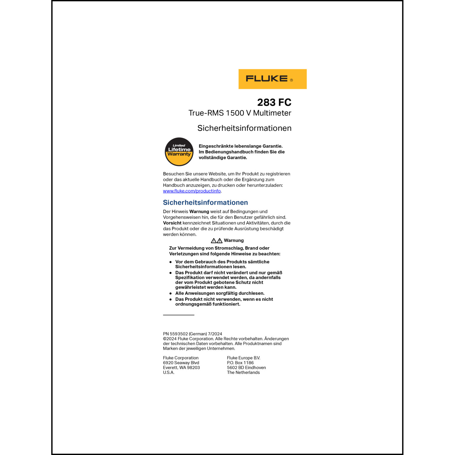 Sicherheitsdatenblatt