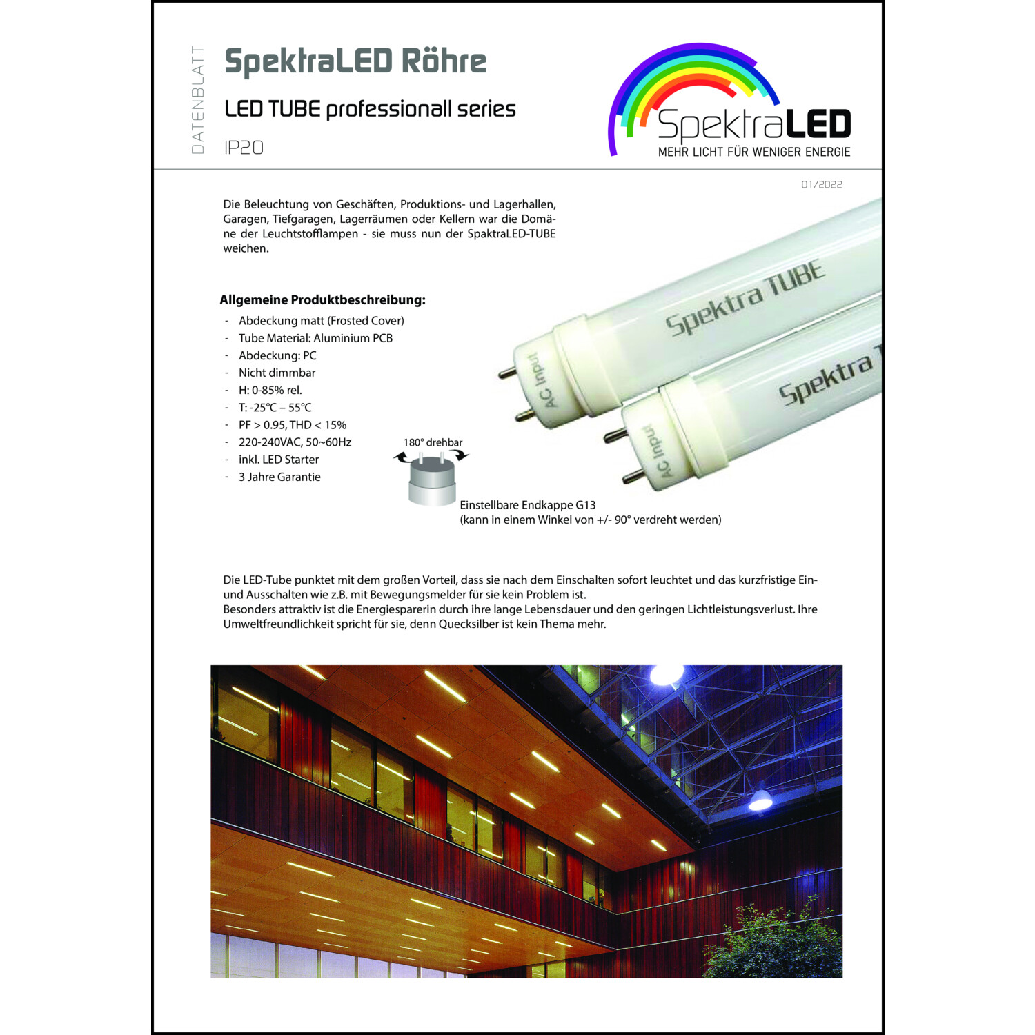 Produktdatenblatt für Energielabel