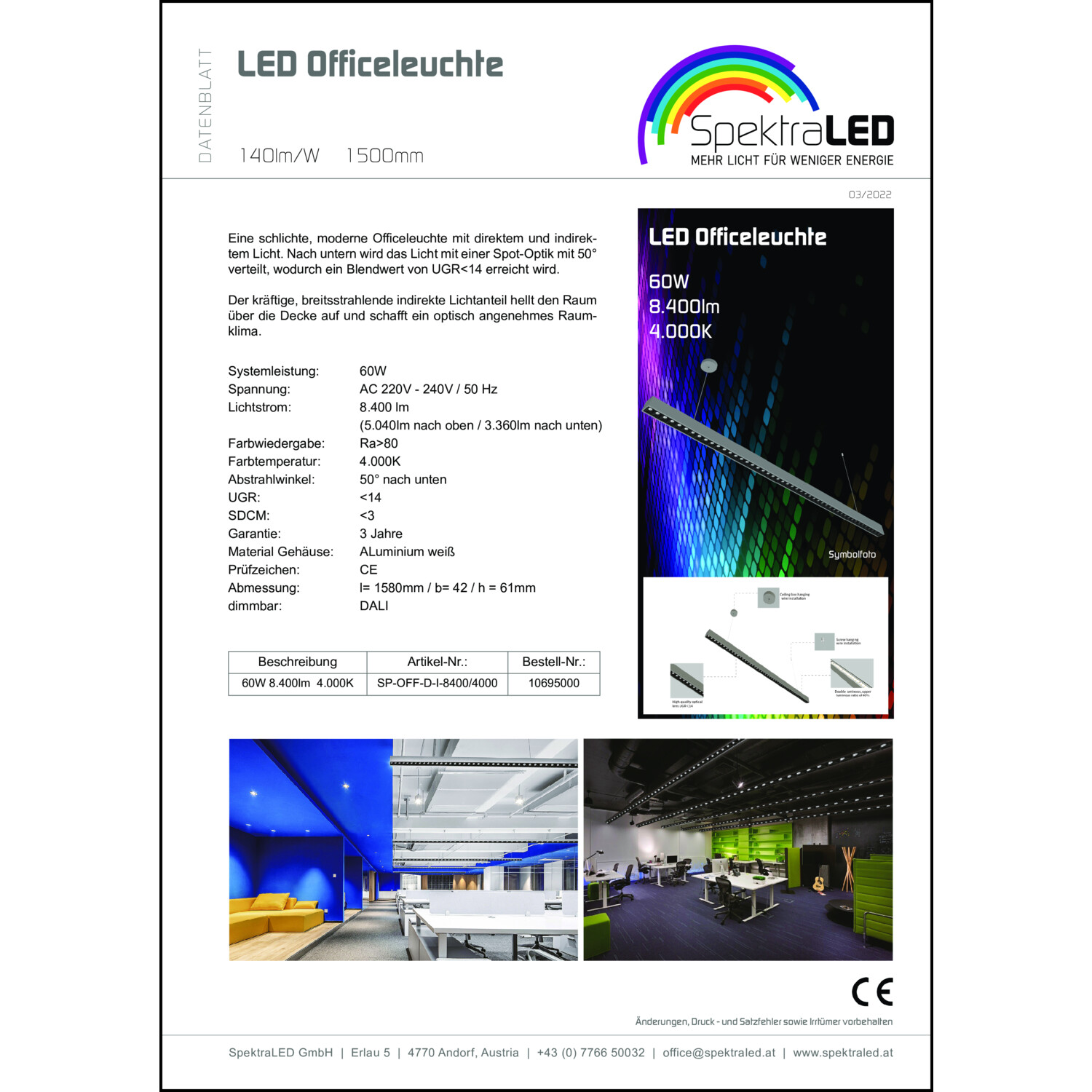 Produktdatenblatt für Energielabel