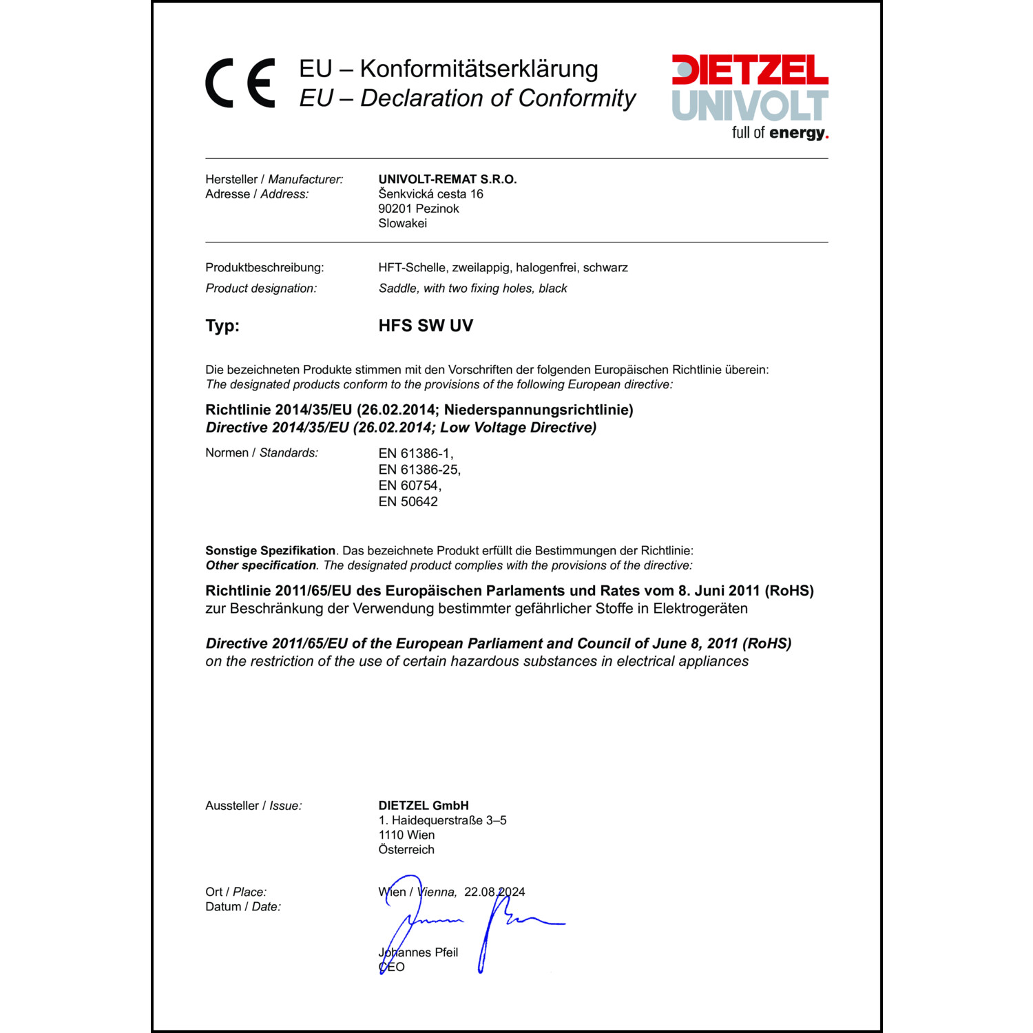 Zertifikat