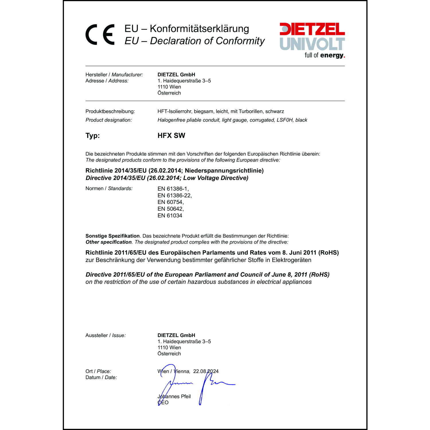Zertifikat