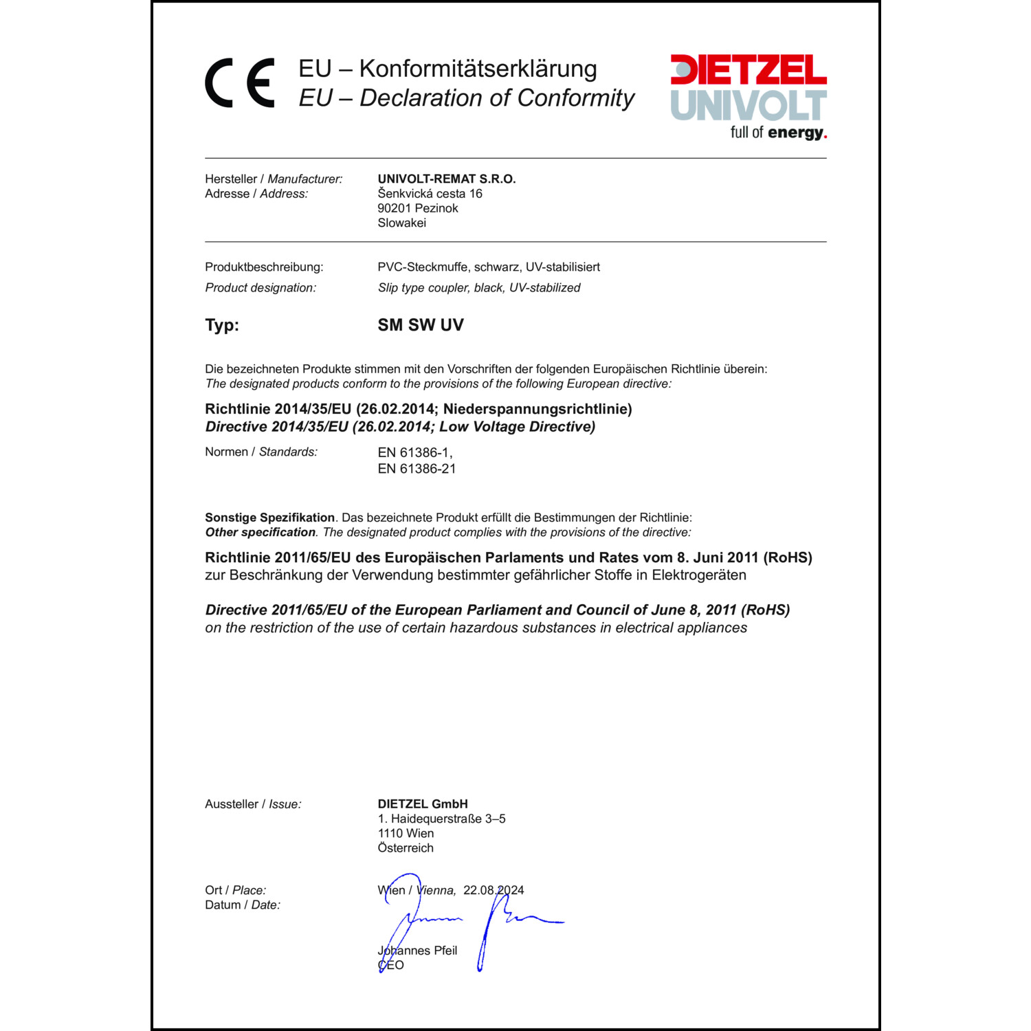 Zertifikat