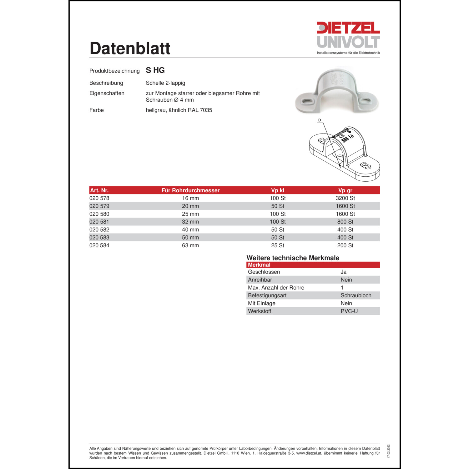 Produktdatenblatt