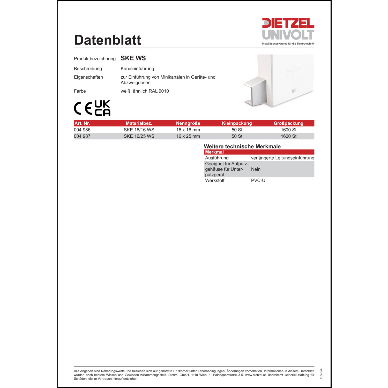 Produktdatenblatt