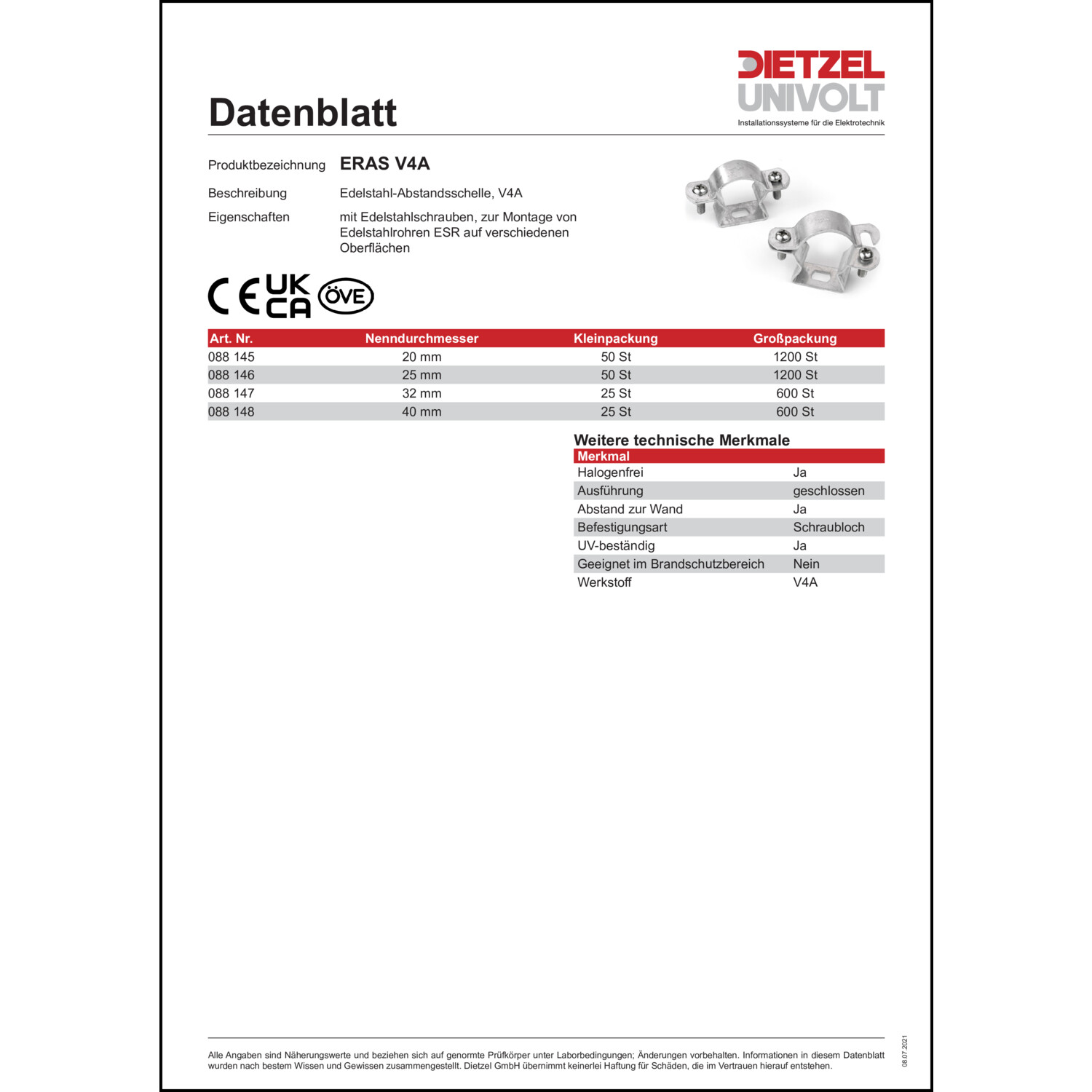 Produktdatenblatt