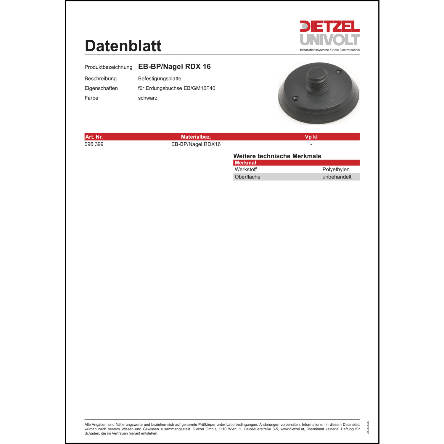 Produktdatenblatt