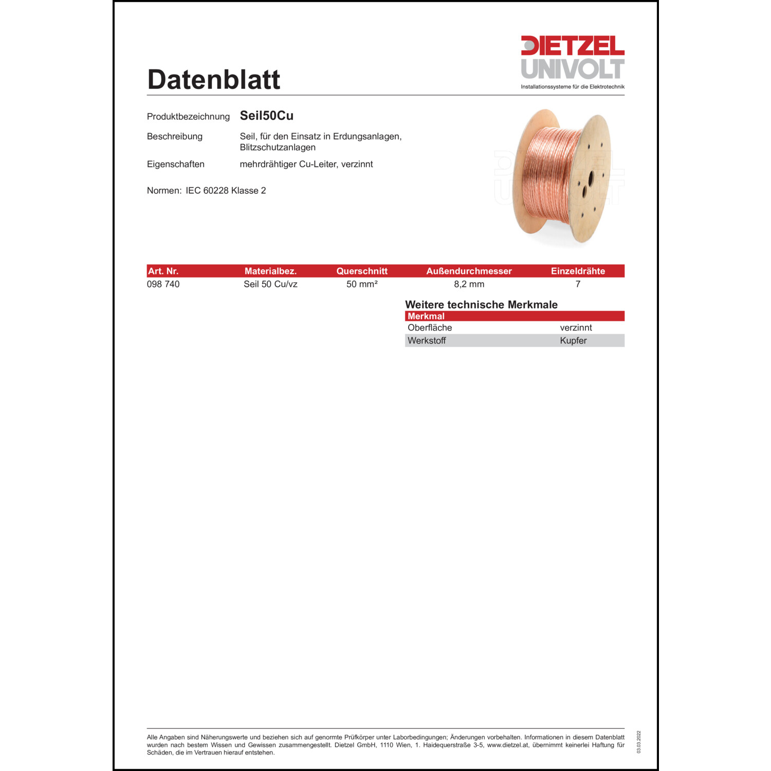 Produktdatenblatt