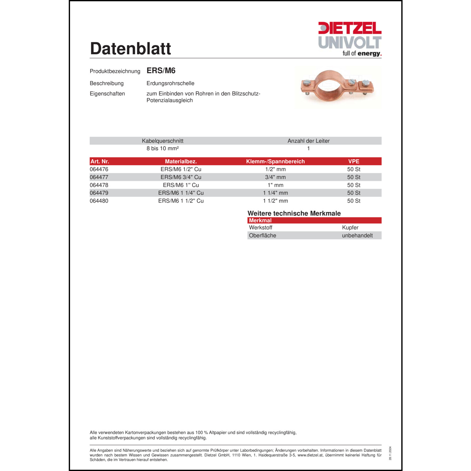Produktdatenblatt