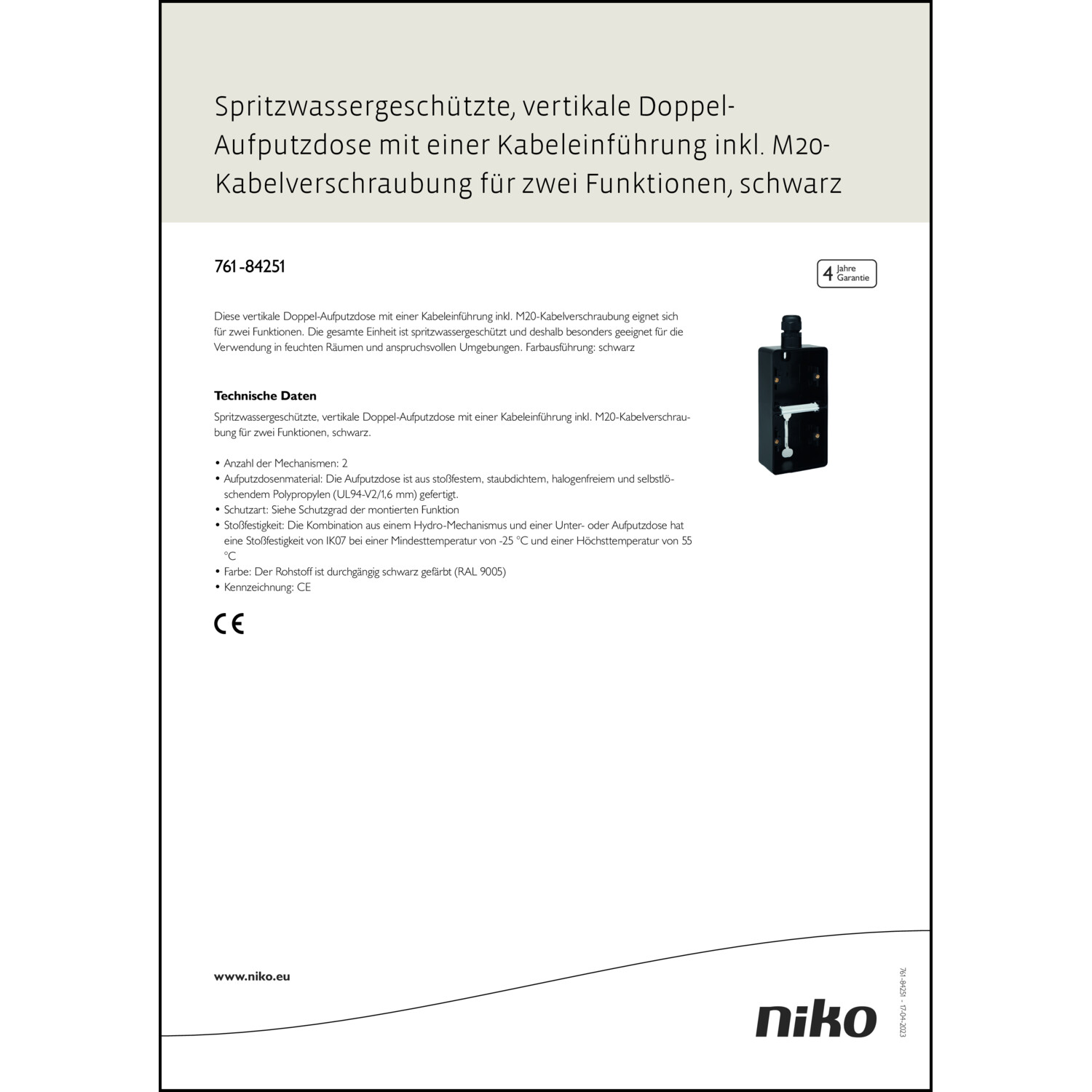 Produktdatenblatt