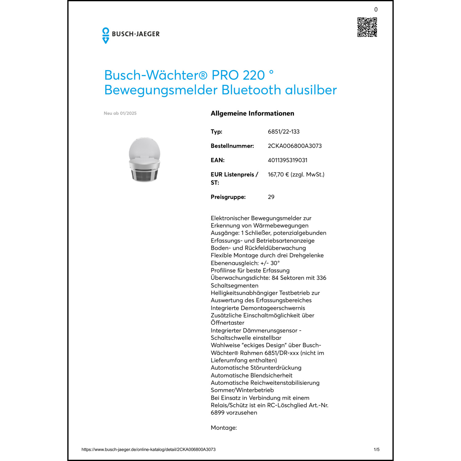 Produktdatenblatt