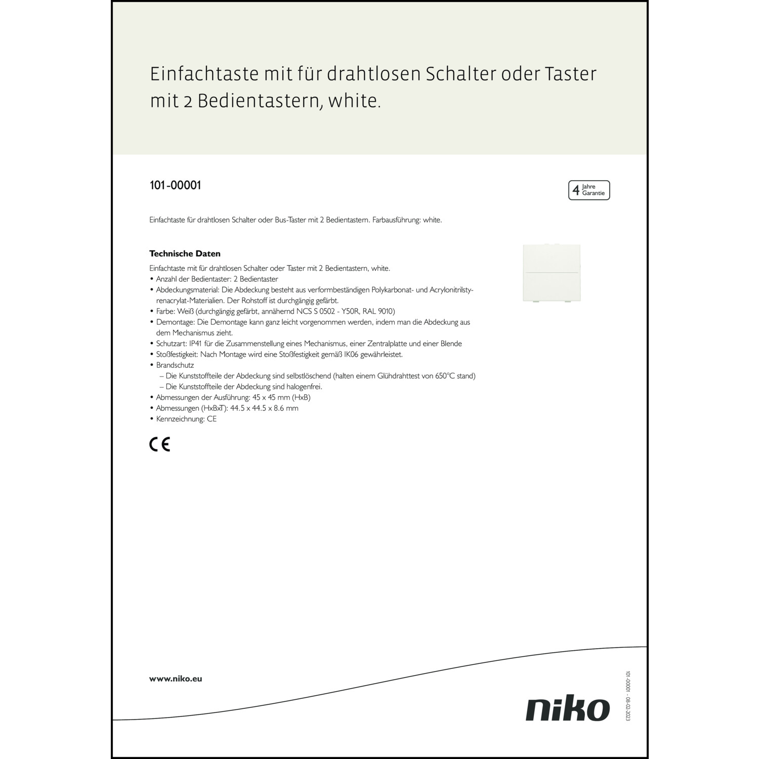 Produktdatenblatt