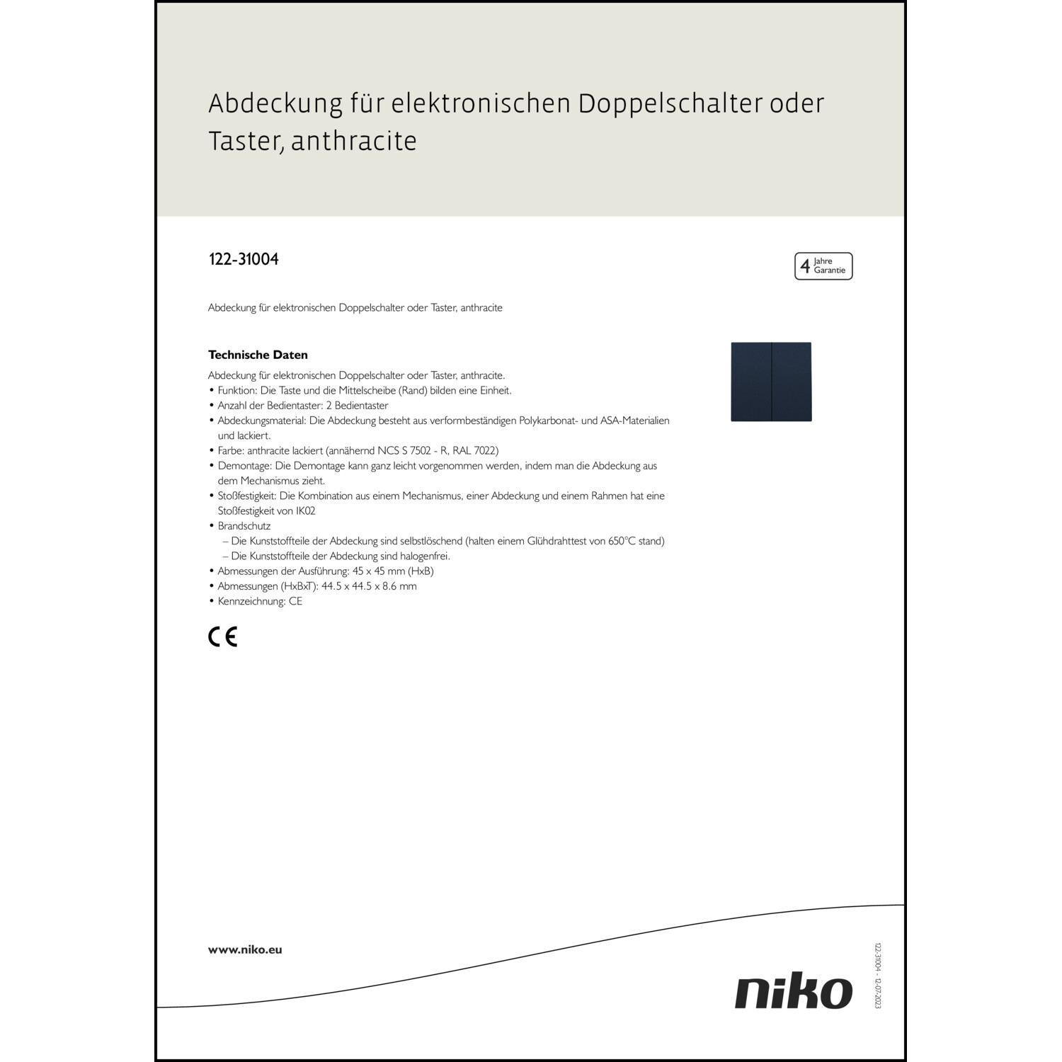 Produktdatenblatt