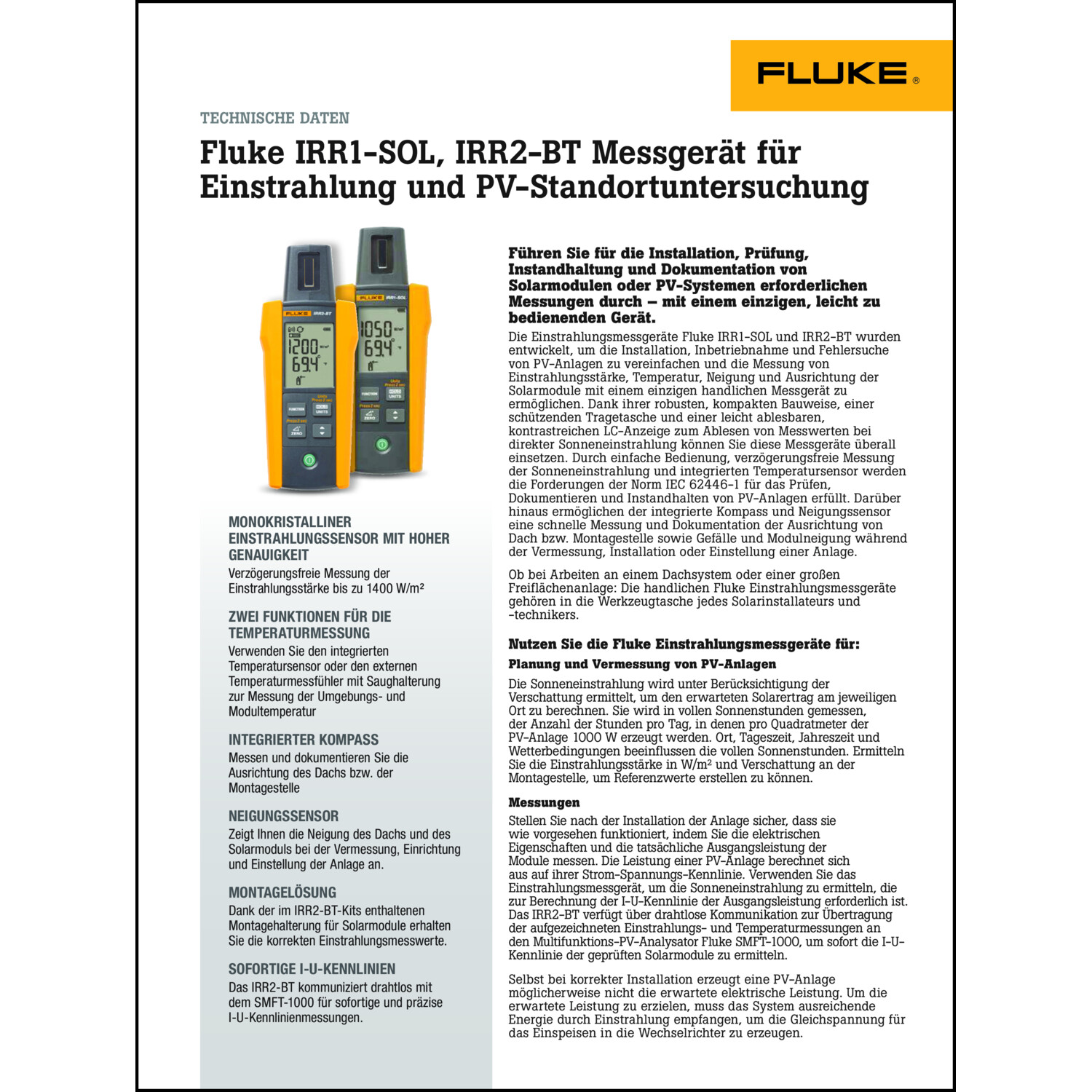 Produktdatenblatt