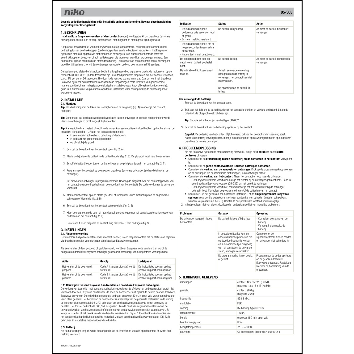 Technische Information