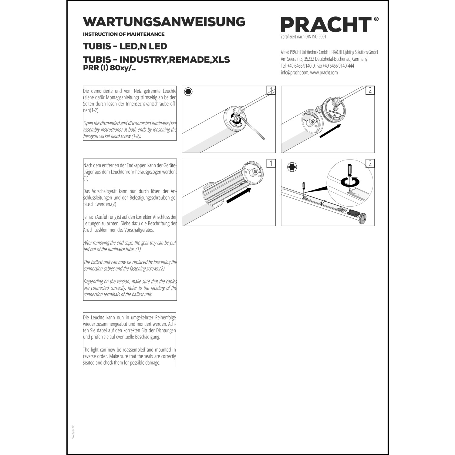 Management-, Betriebs- und Wartungsdokument