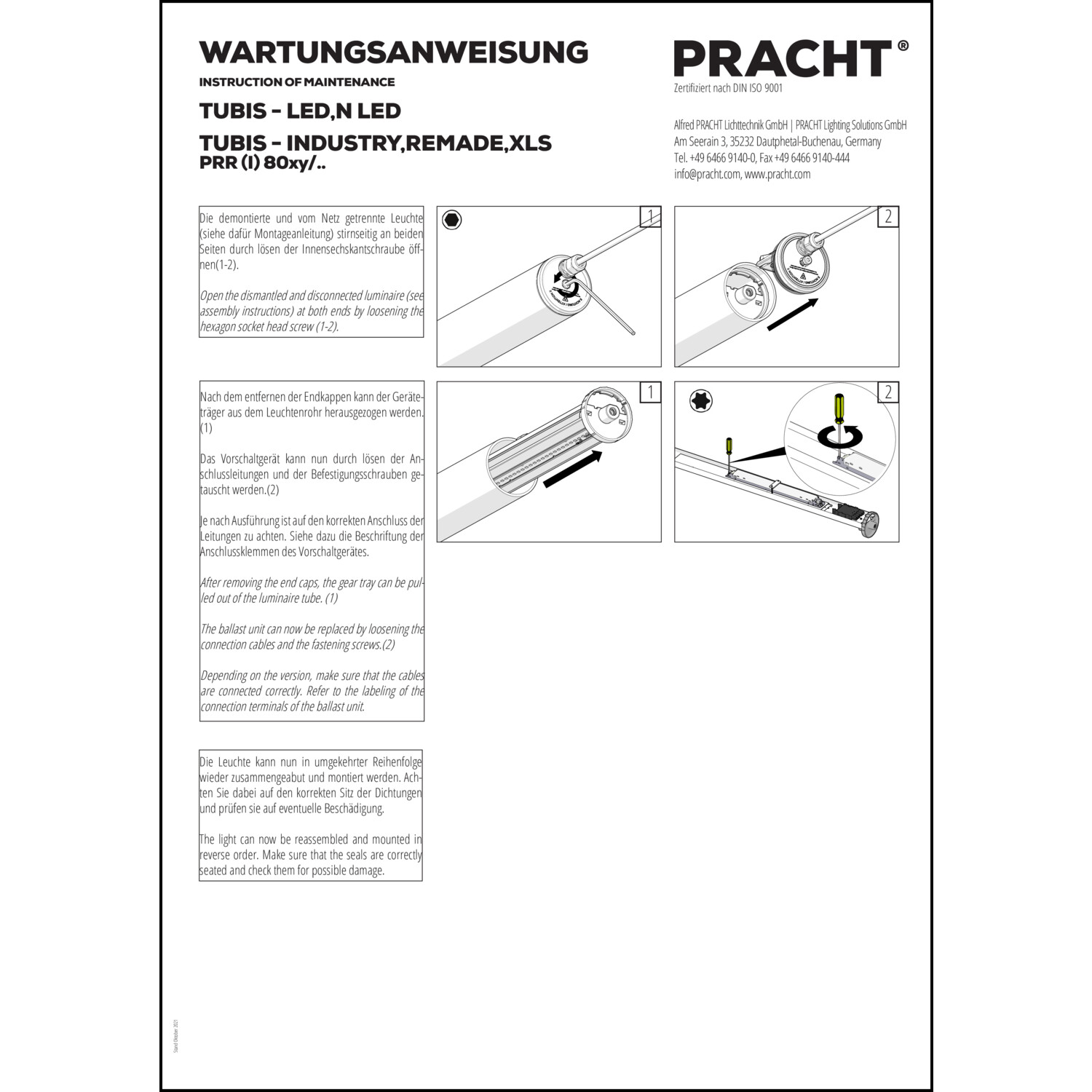Management-, Betriebs- und Wartungsdokument