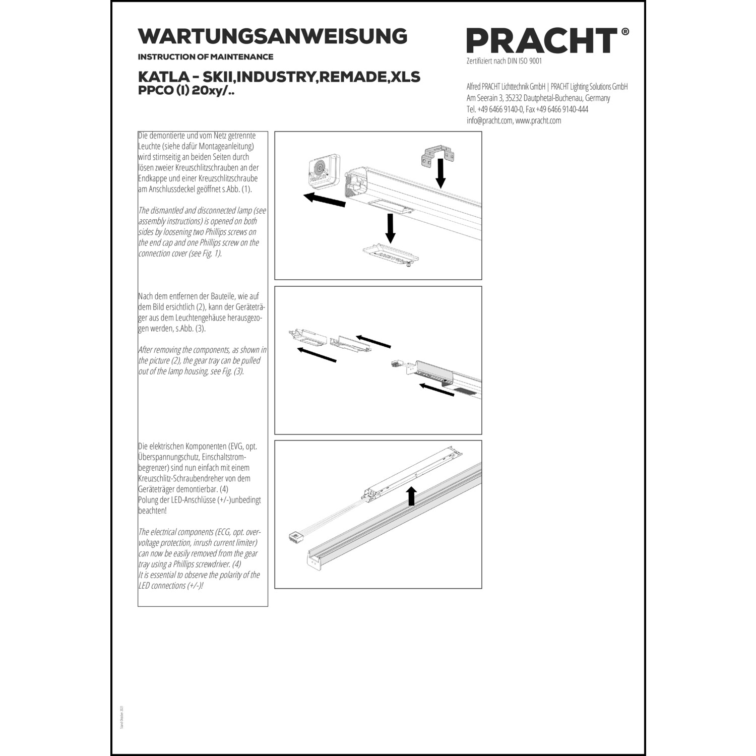 Management-, Betriebs- und Wartungsdokument