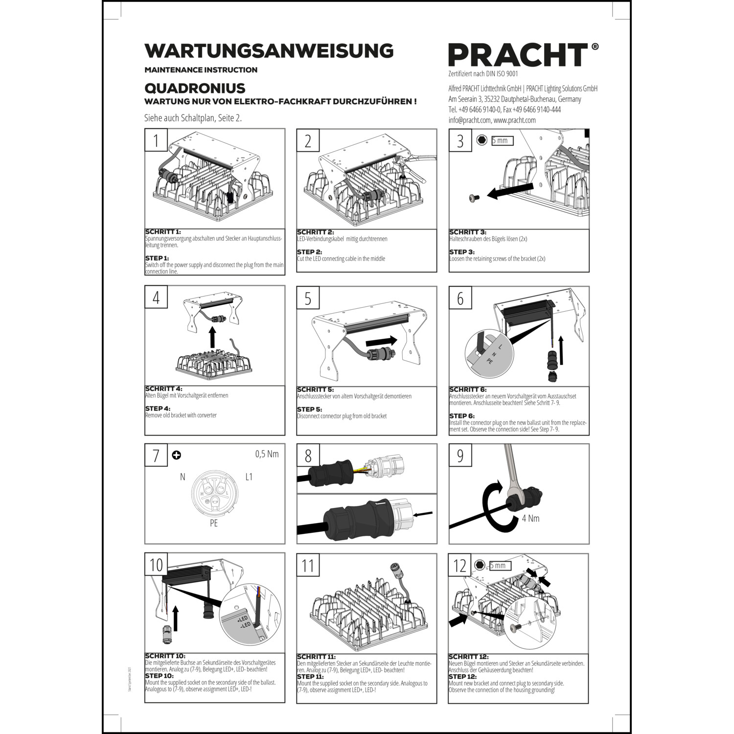 Management-, Betriebs- und Wartungsdokument