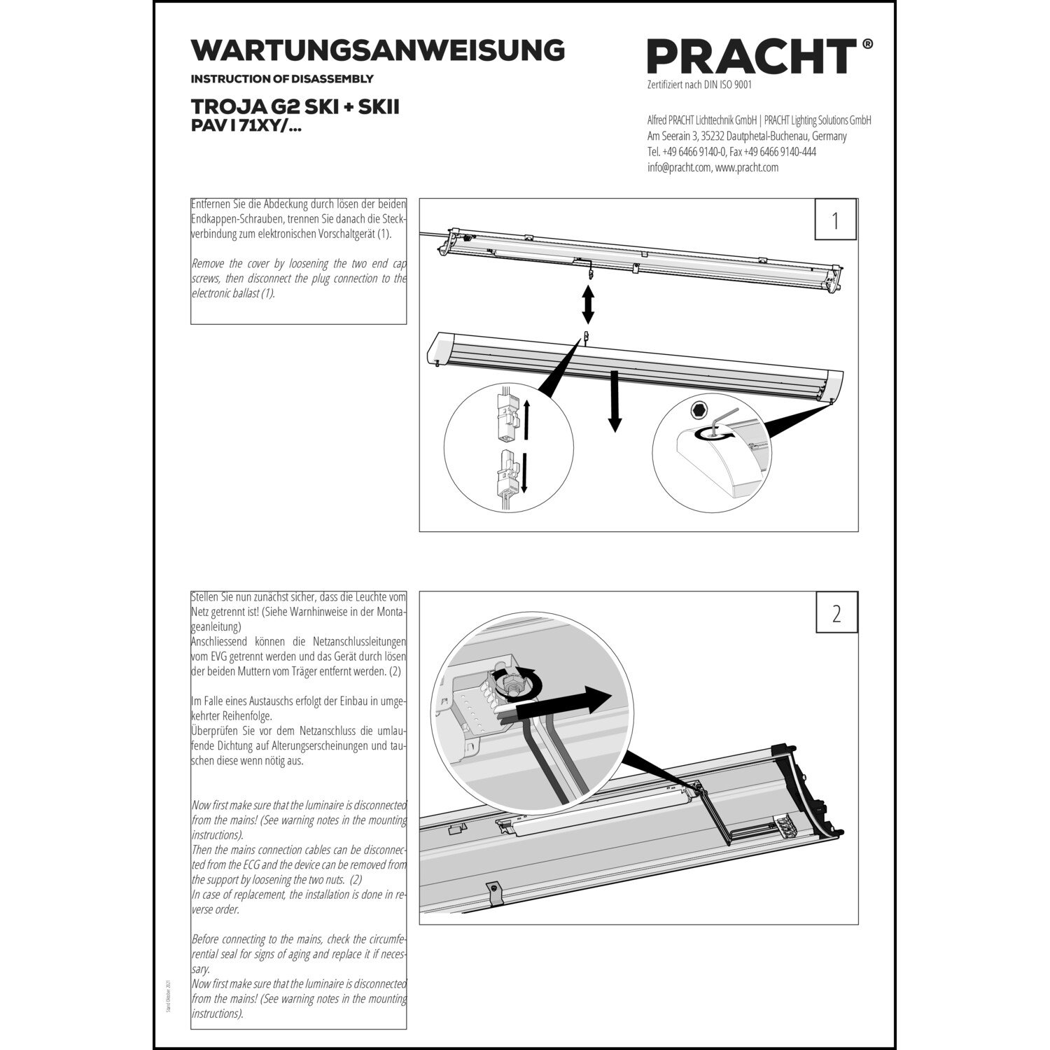 Management-, Betriebs- und Wartungsdokument