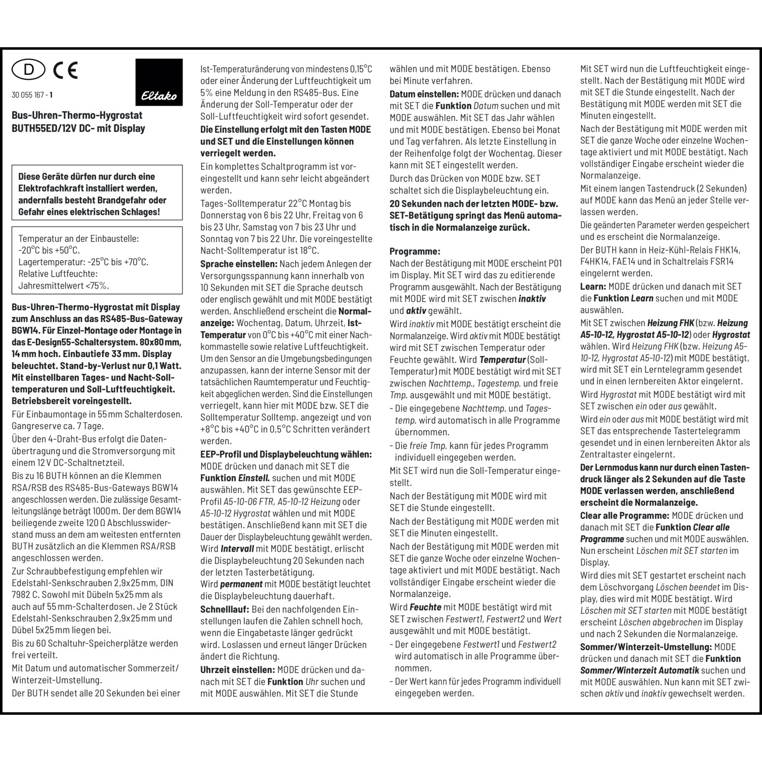 Management-, Betriebs- und Wartungsdokument