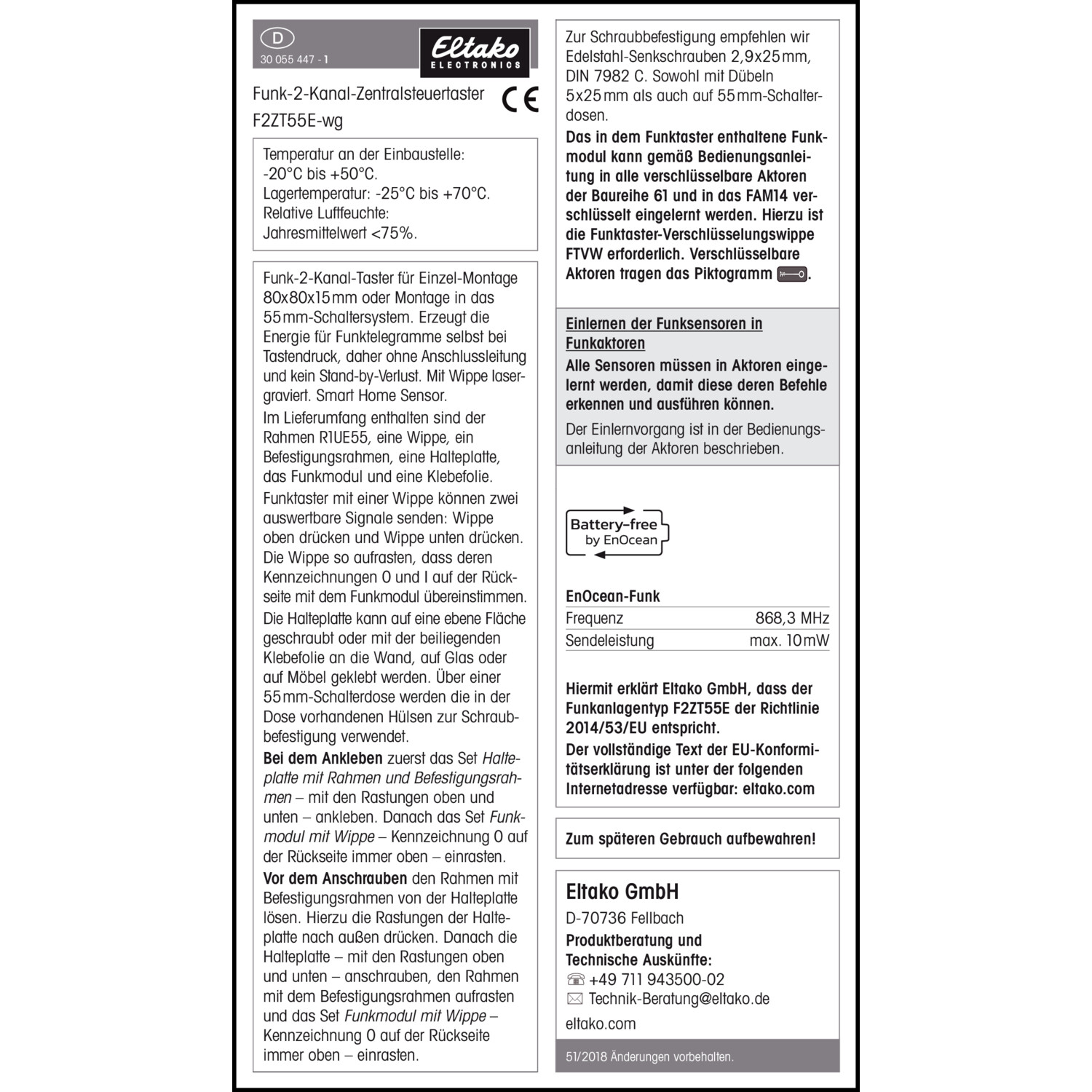 Management-, Betriebs- und Wartungsdokument