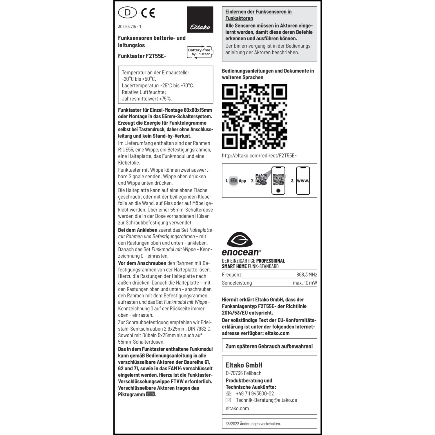 Management-, Betriebs- und Wartungsdokument