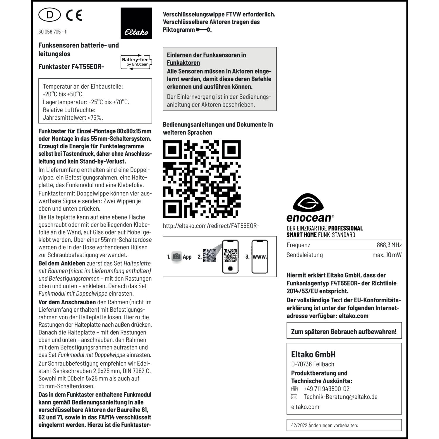 Management-, Betriebs- und Wartungsdokument