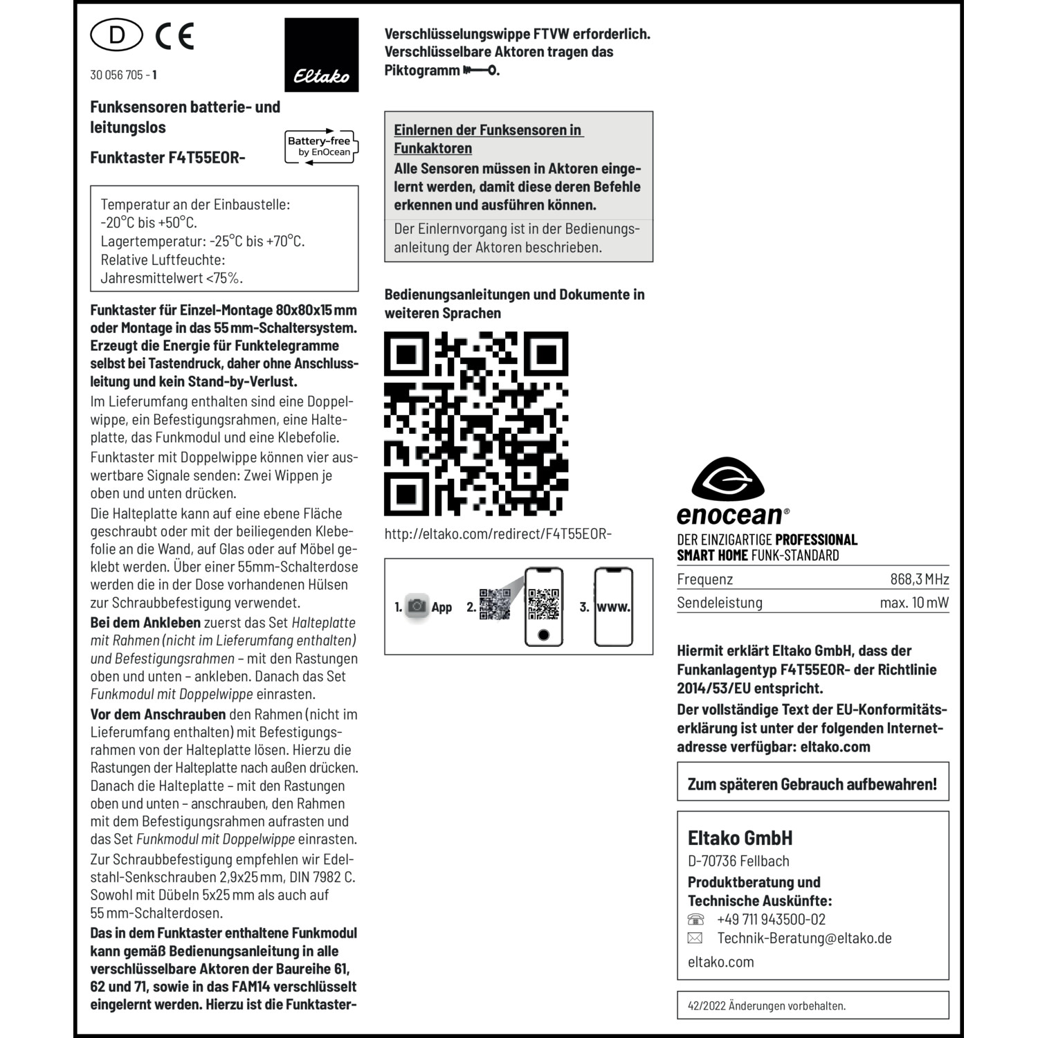 Management-, Betriebs- und Wartungsdokument