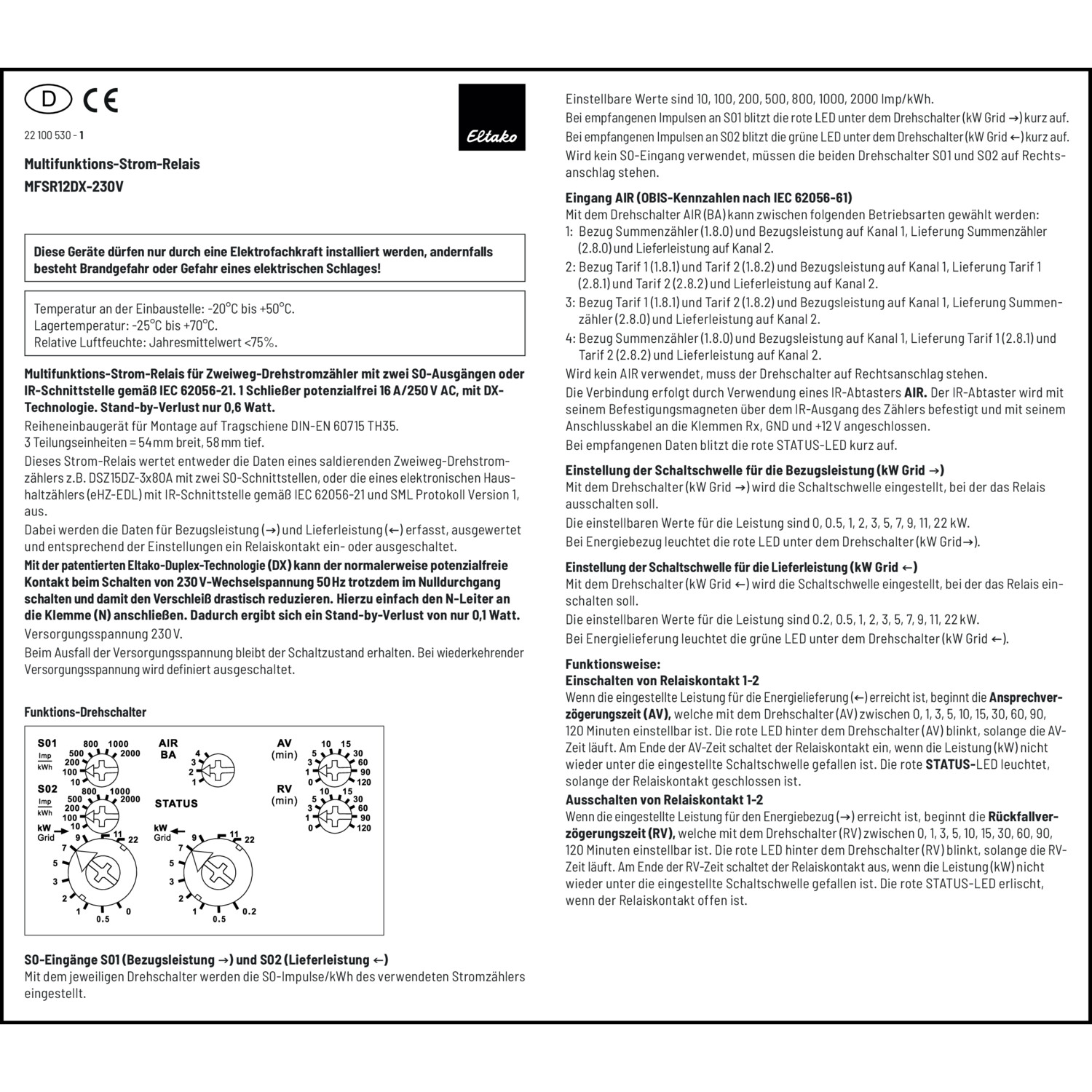 Management-, Betriebs- und Wartungsdokument