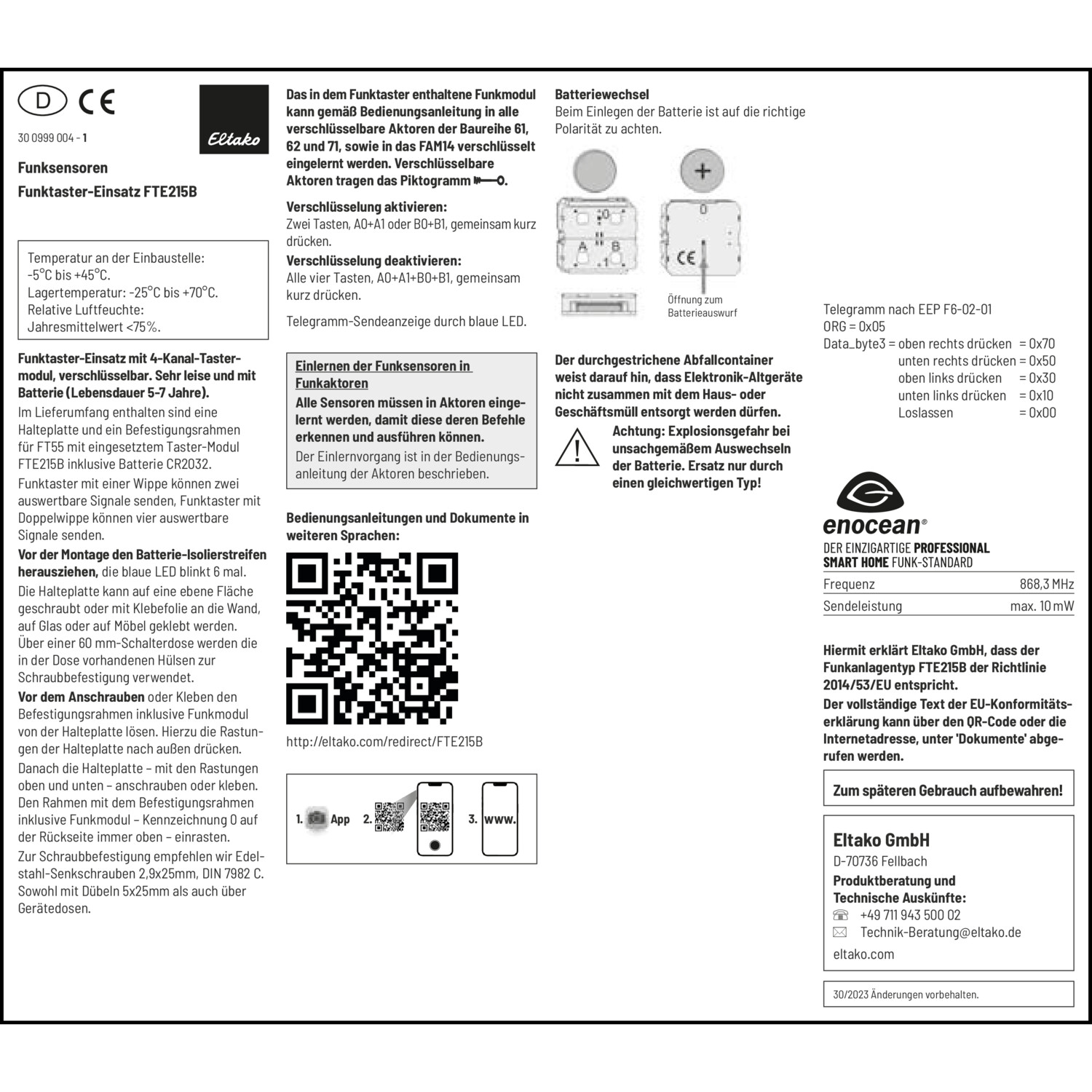 Management-, Betriebs- und Wartungsdokument