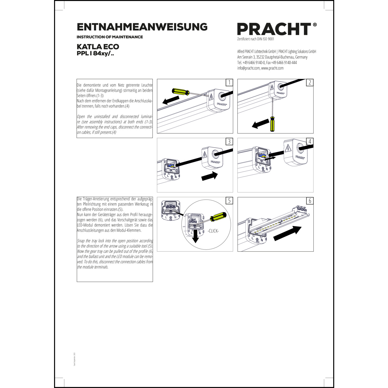 Management-, Betriebs- und Wartungsdokument
