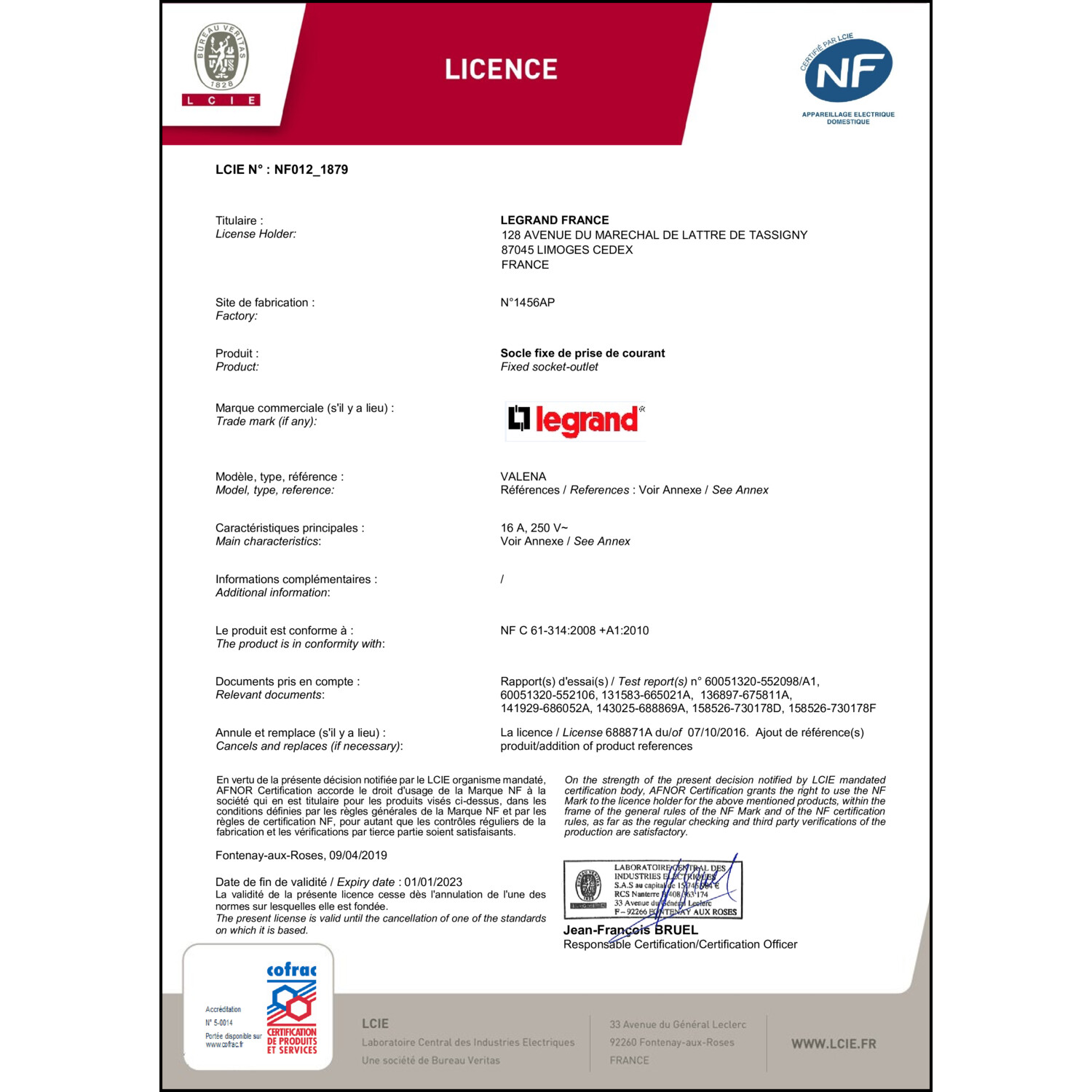 CoC-Erklärung (Certificate of Conformity, benötigt für CPR)