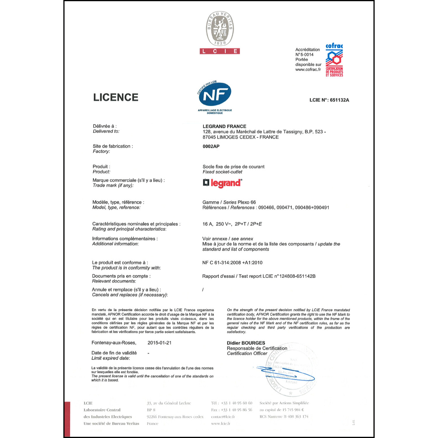 CoC-Erklärung (Certificate of Conformity, benötigt für CPR)