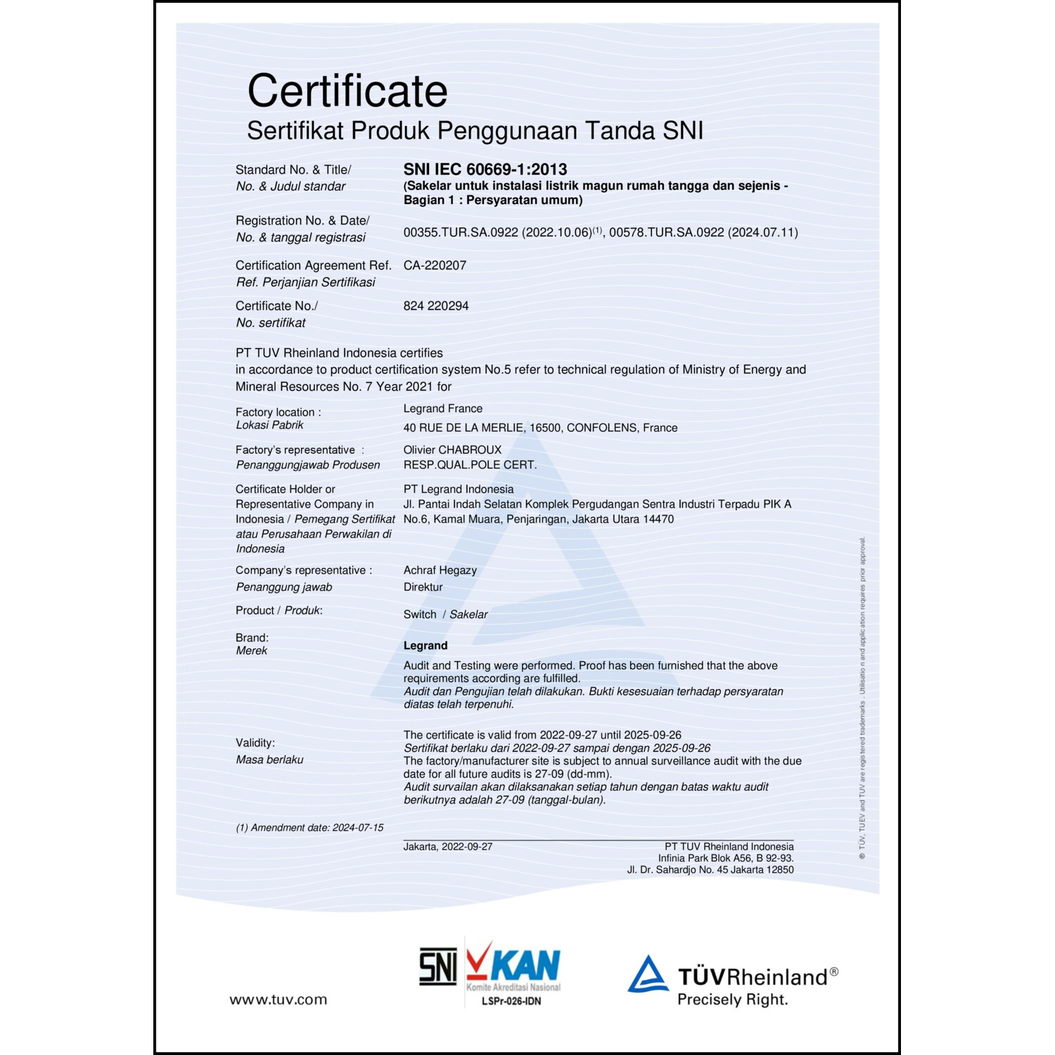 CoC-Erklärung (Certificate of Conformity, benötigt für CPR)