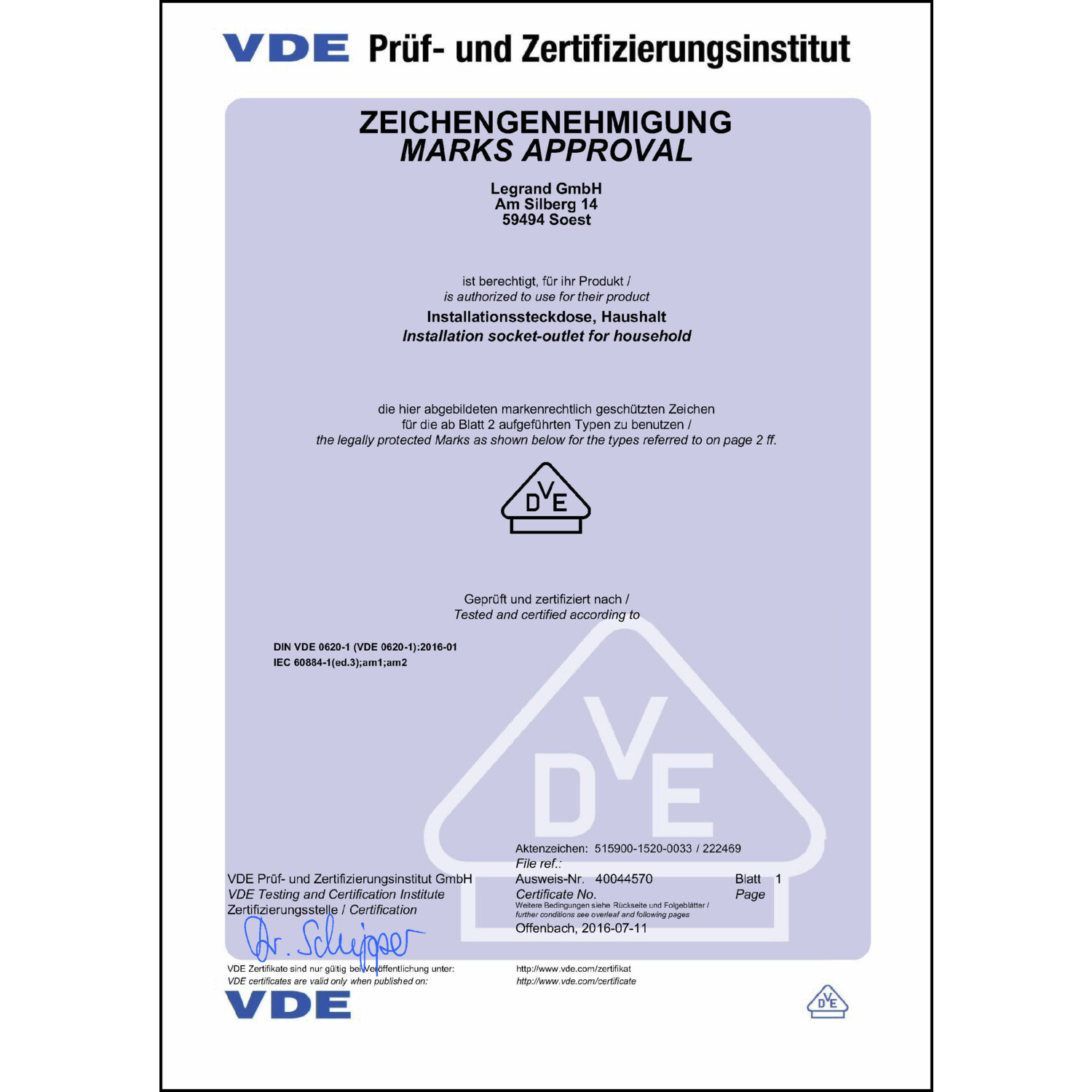 CoC-Erklärung (Certificate of Conformity, benötigt für CPR)