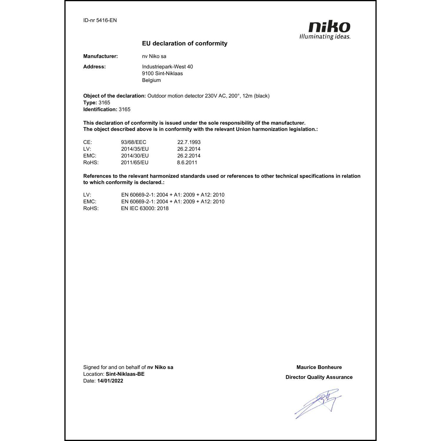 DOC CE-Erklärung (Declaration of conformity CE)