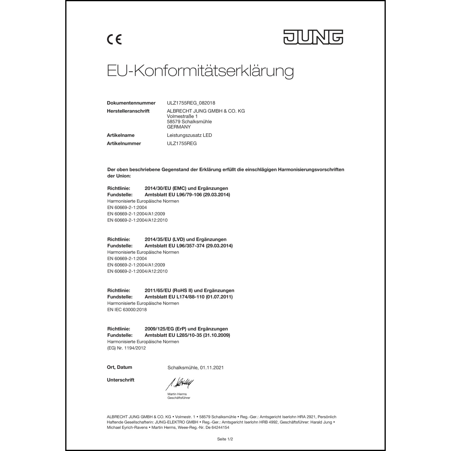 DOC CE-Erklärung