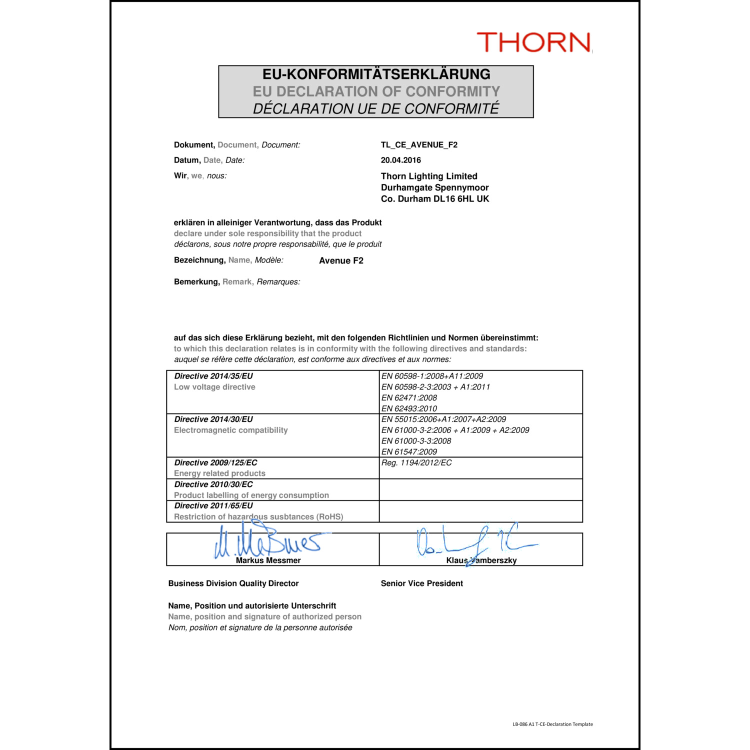 DOC CE-Erklärung (Declaration of conformity CE)