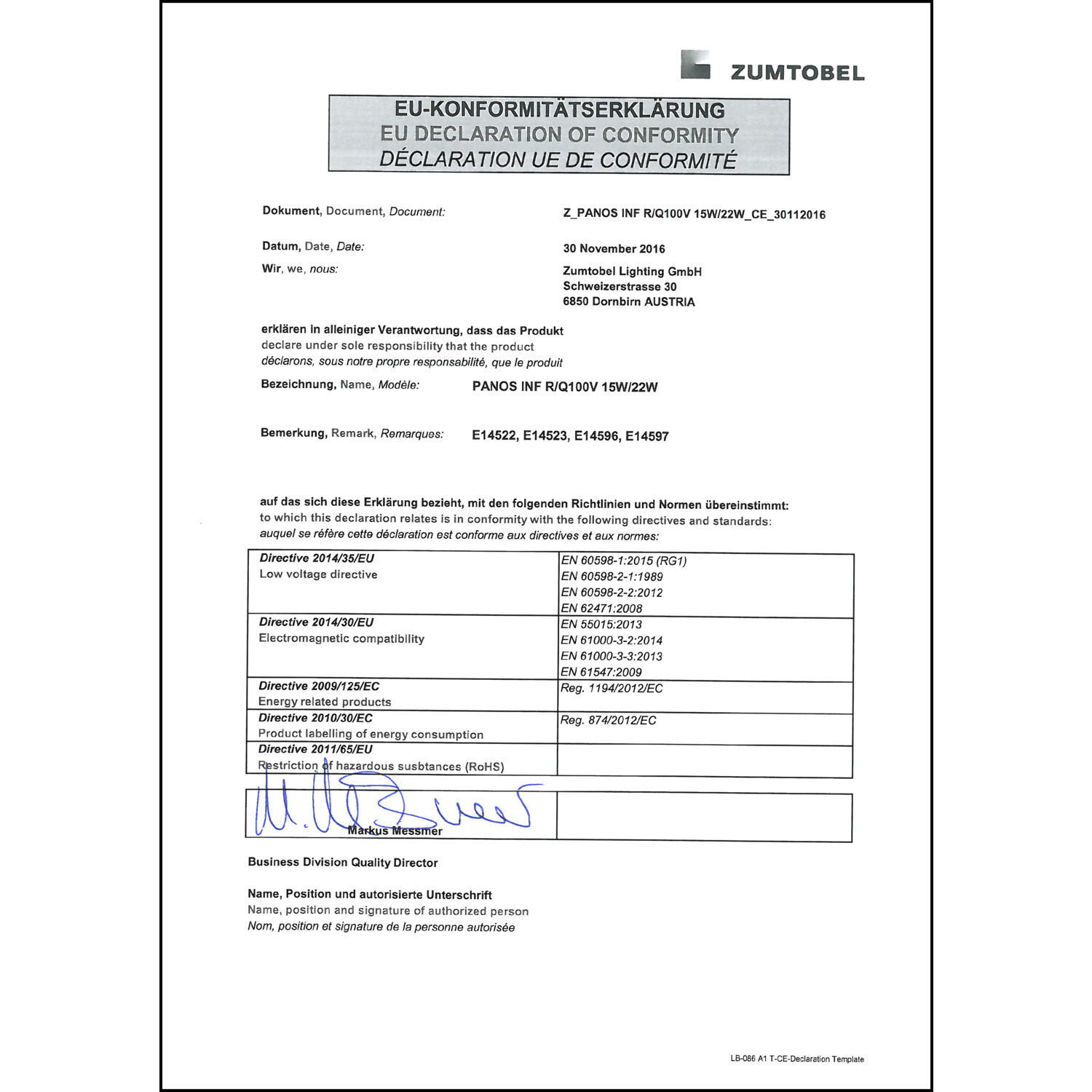 DOC CE-Erklärung (Declaration of conformity CE)