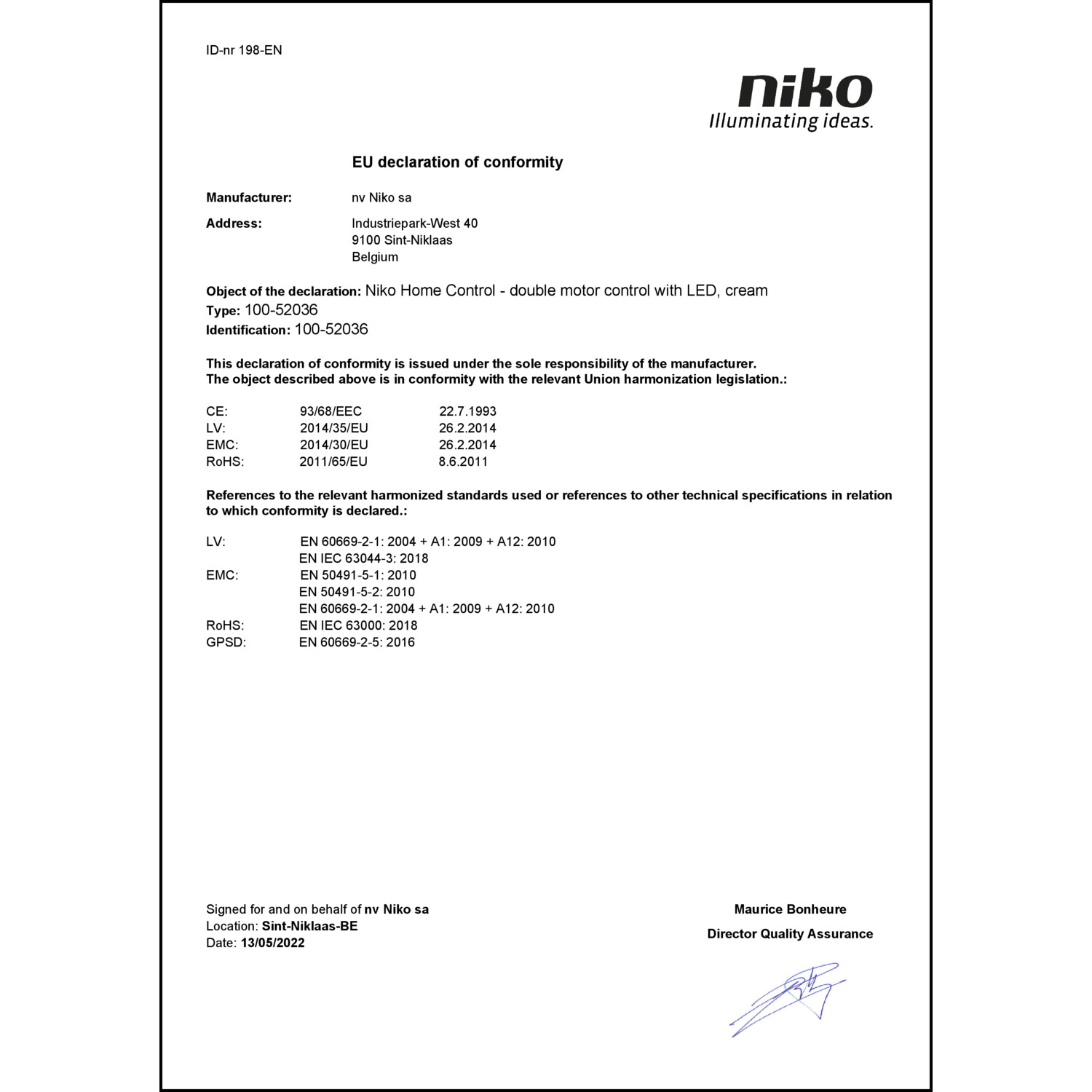 DOC CE-Erklärung (Declaration of conformity CE)