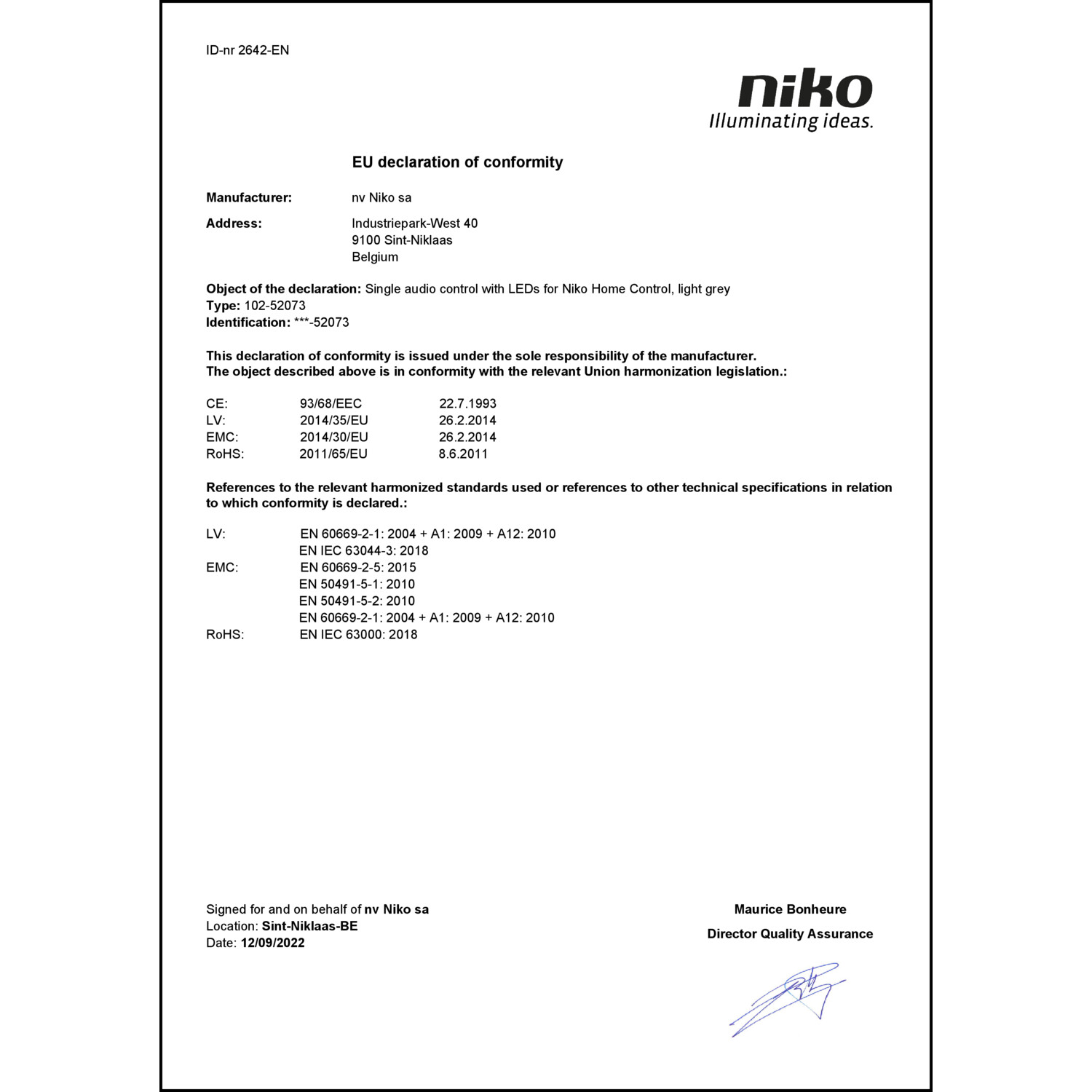 DOC CE-Erklärung (Declaration of conformity CE)