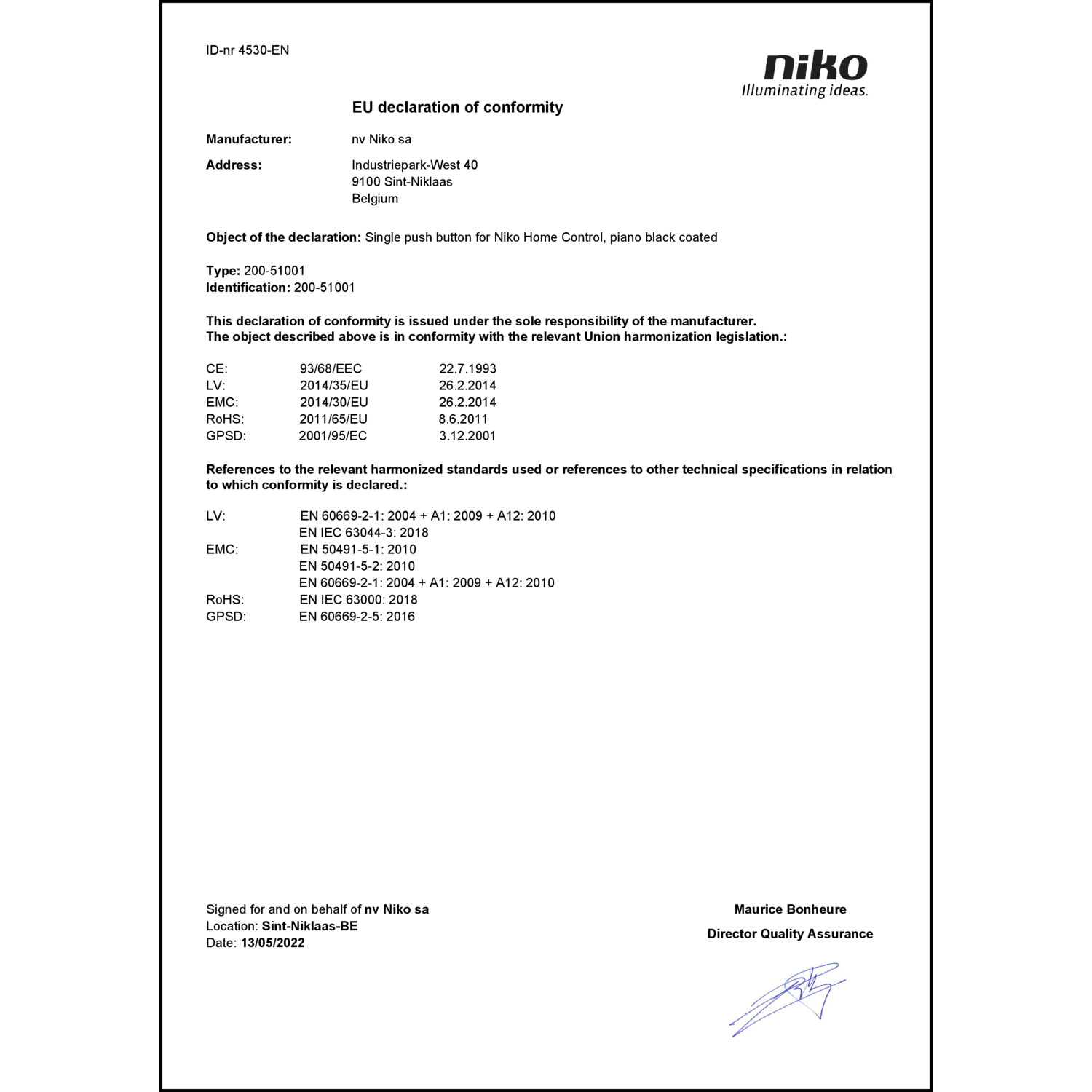 DOC CE-Erklärung (Declaration of conformity CE)