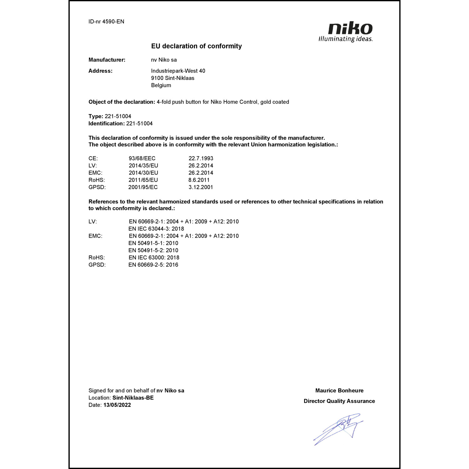 DOC CE-Erklärung (Declaration of conformity CE)