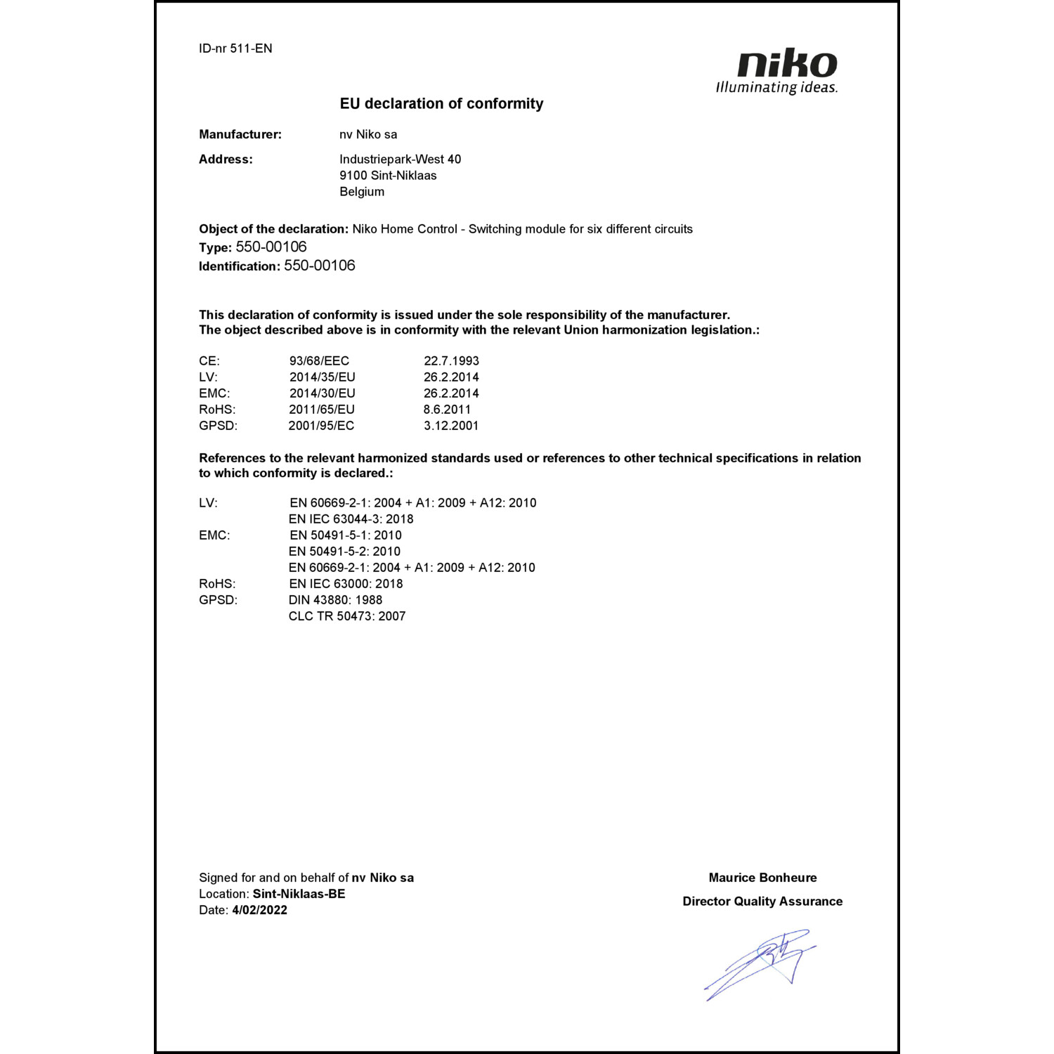DOC CE-Erklärung (Declaration of conformity CE)