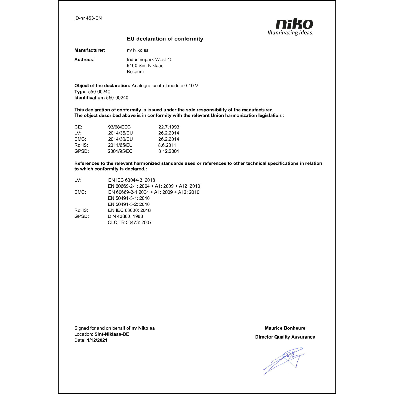 DOC CE-Erklärung (Declaration of conformity CE)