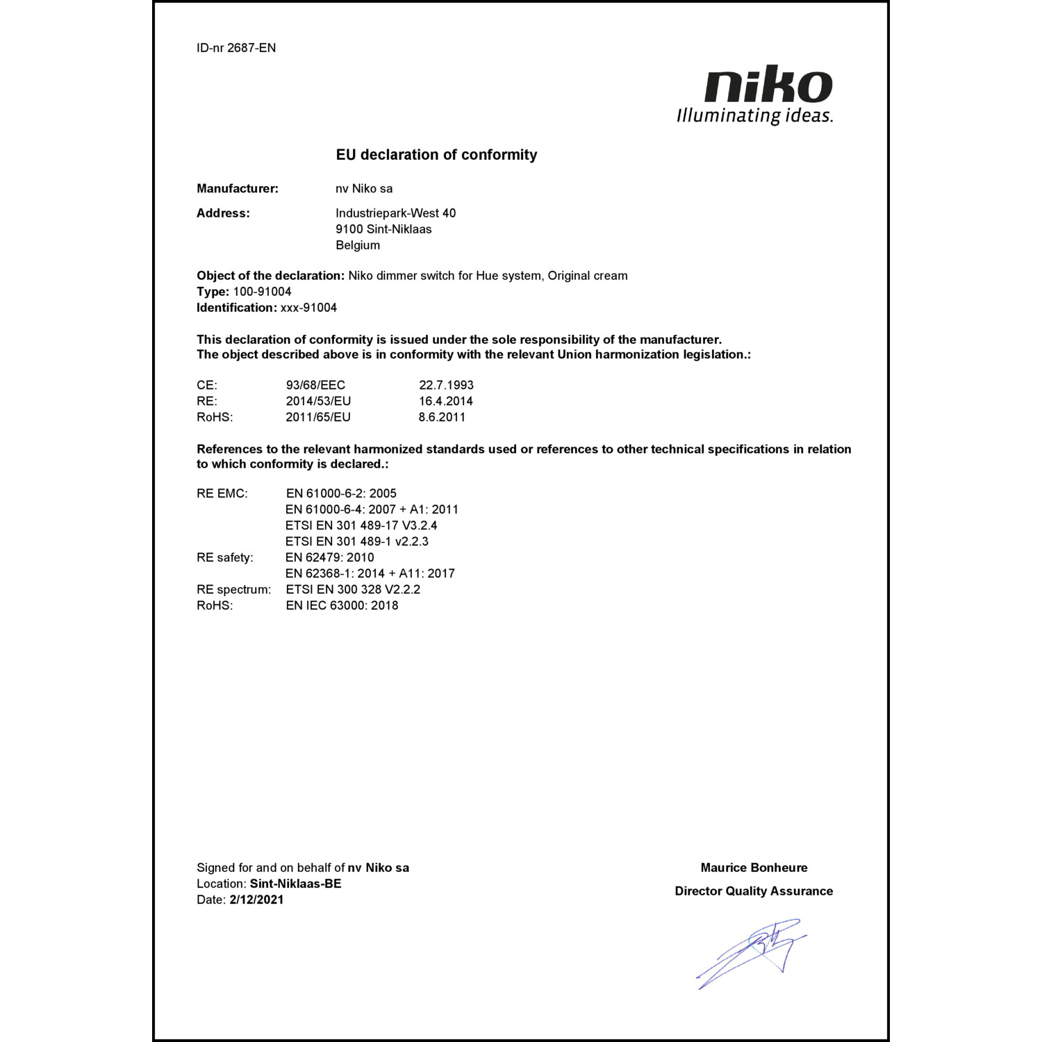 DOC CE-Erklärung (Declaration of conformity CE)