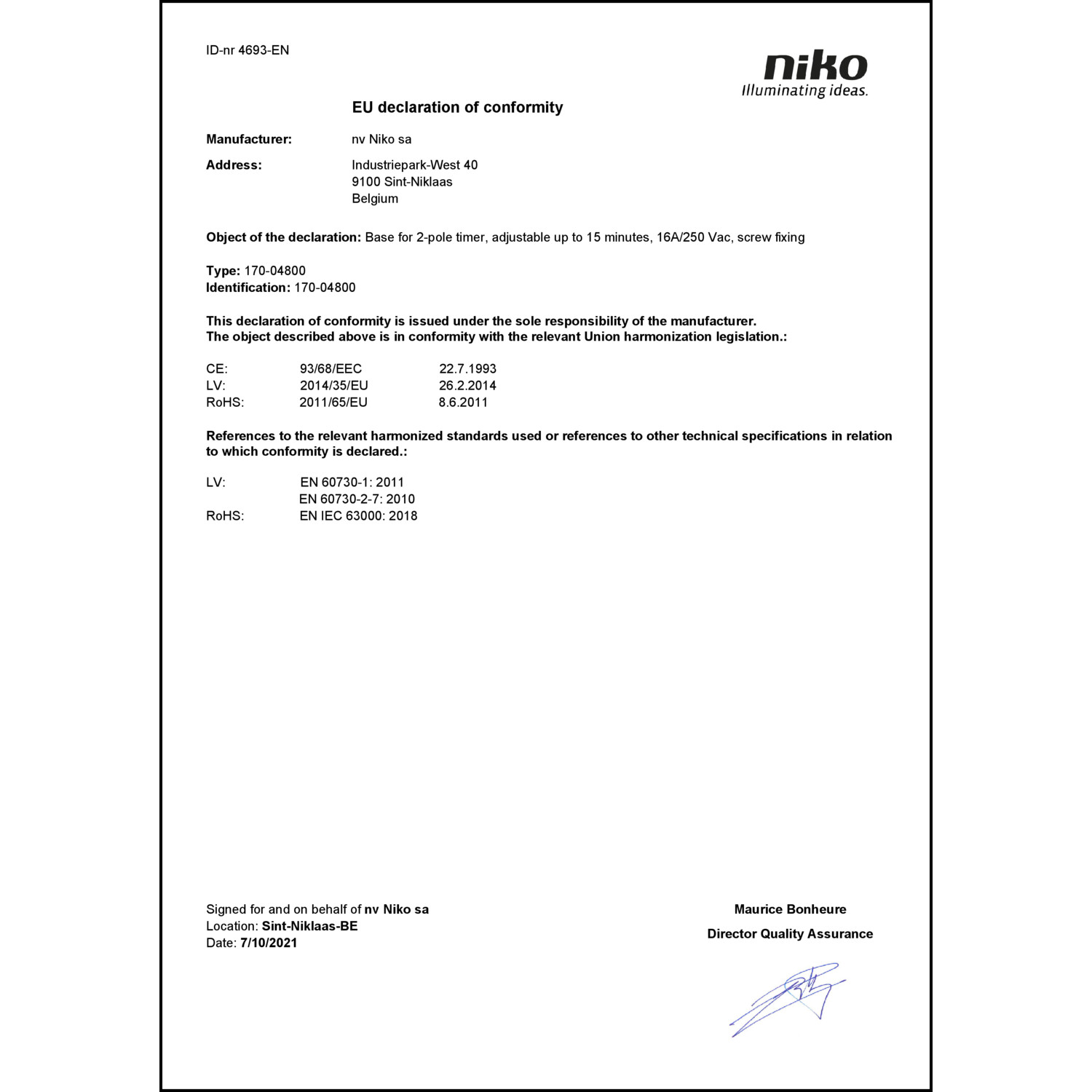 DOC CE-Erklärung (Declaration of conformity CE)