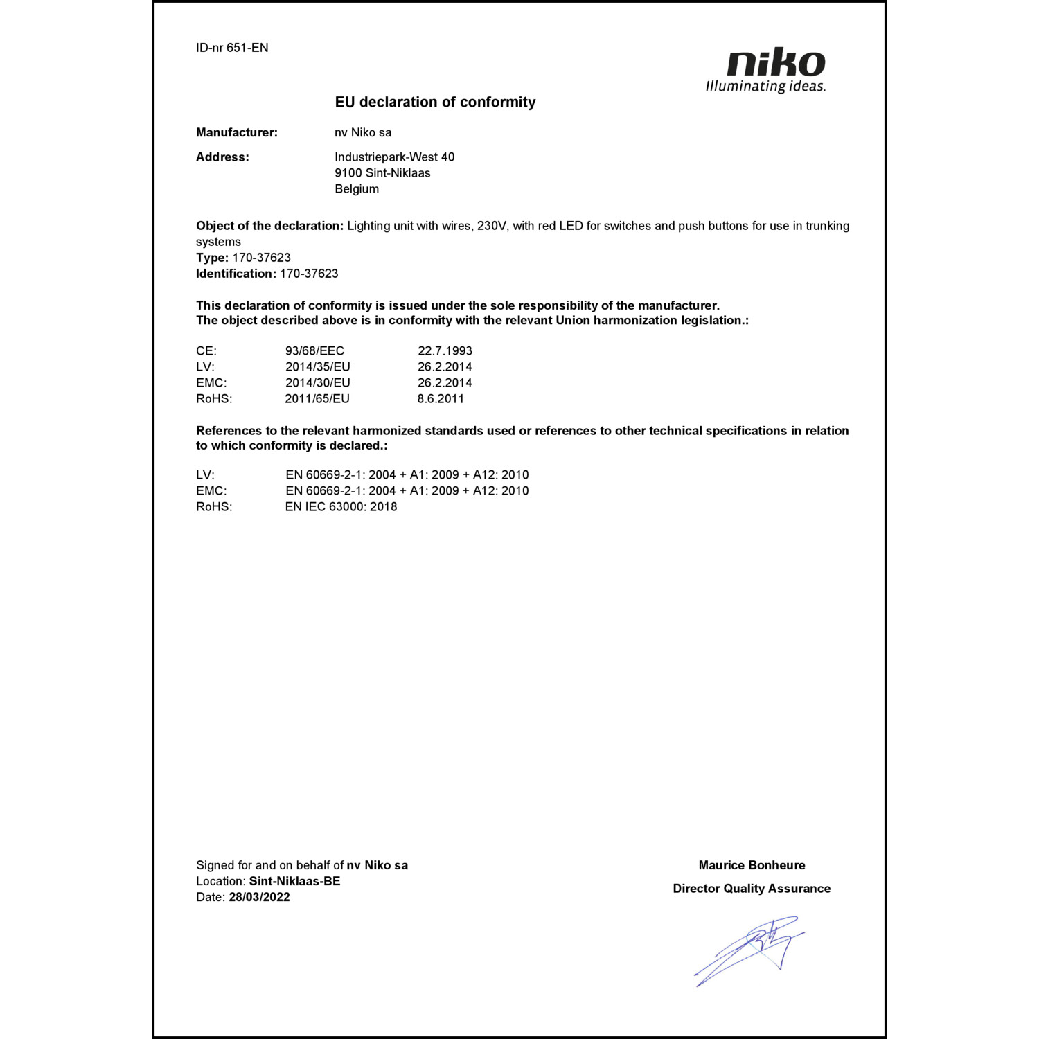 DOC CE-Erklärung (Declaration of conformity CE)