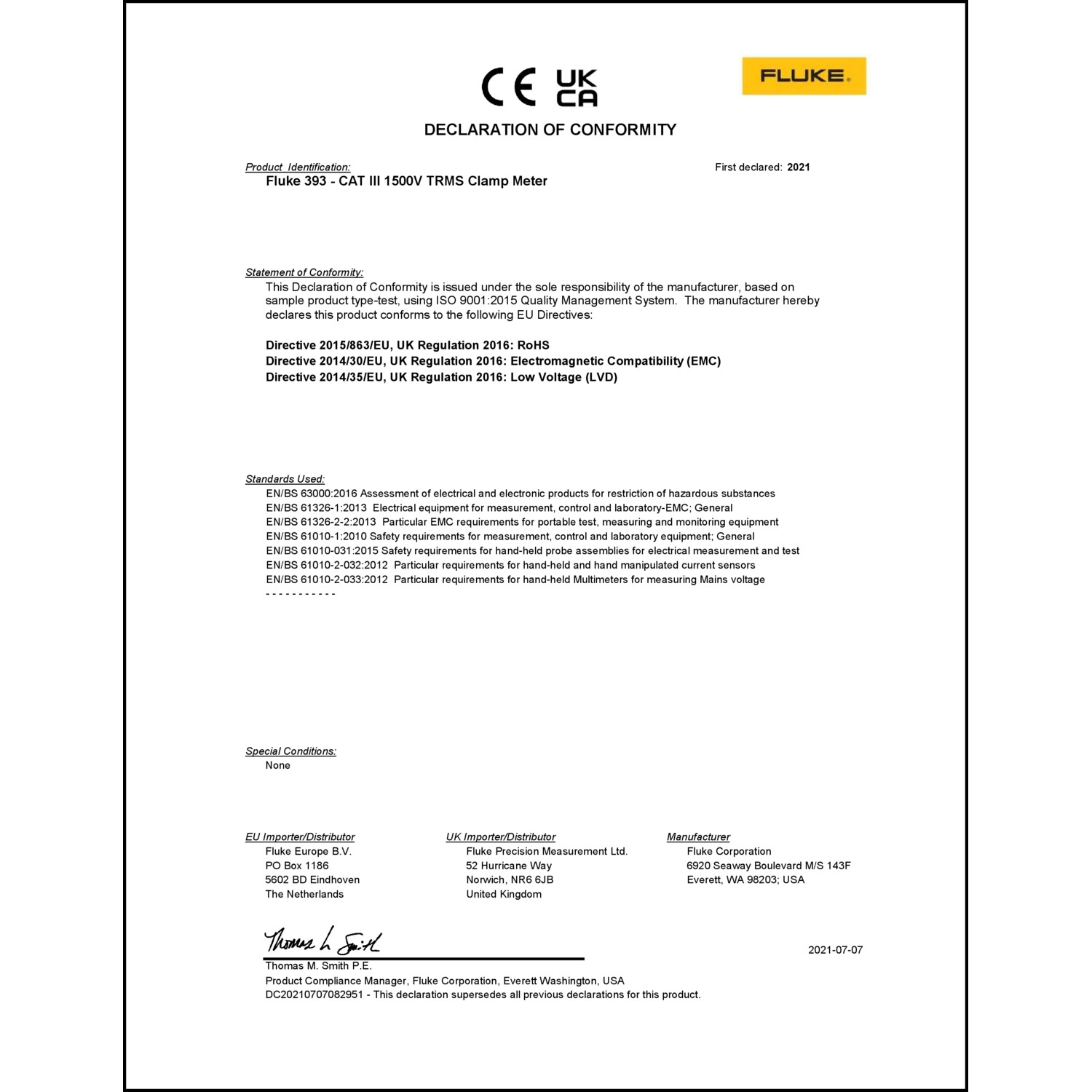 DOC CE-Erklärung (Declaration of conformity CE)