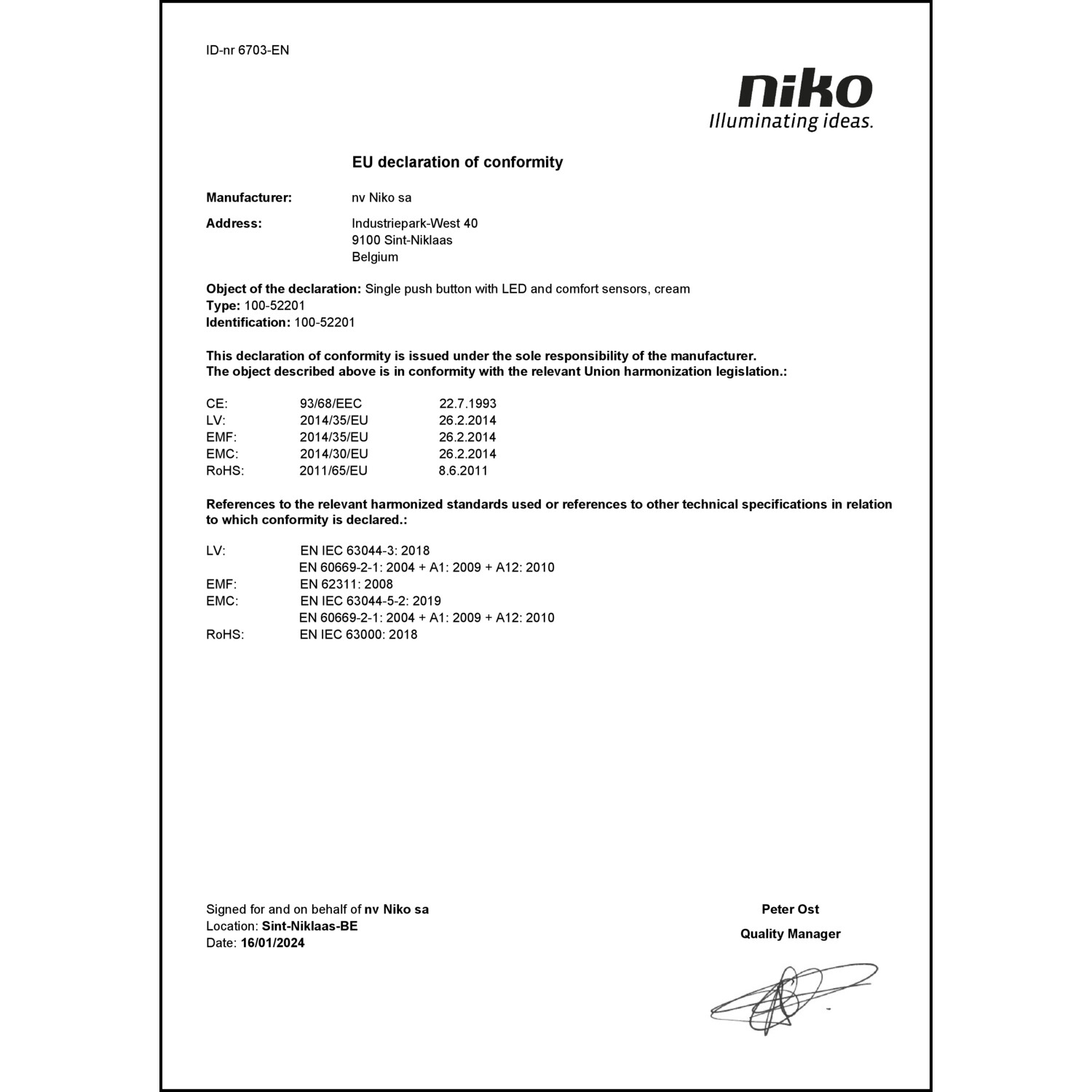 DOC CE-Erklärung (Declaration of conformity CE)